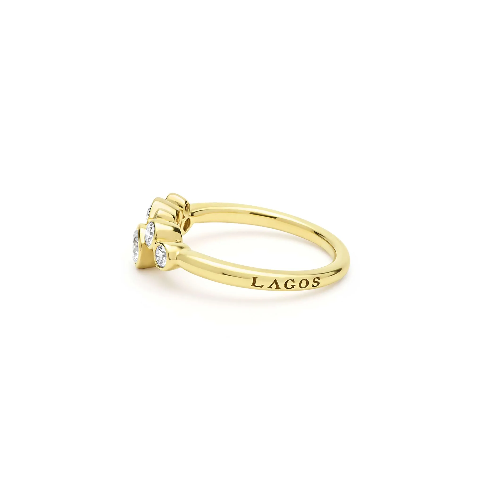 Fizz 18K Gold Diamond Small Cluster Ring - Image 4
