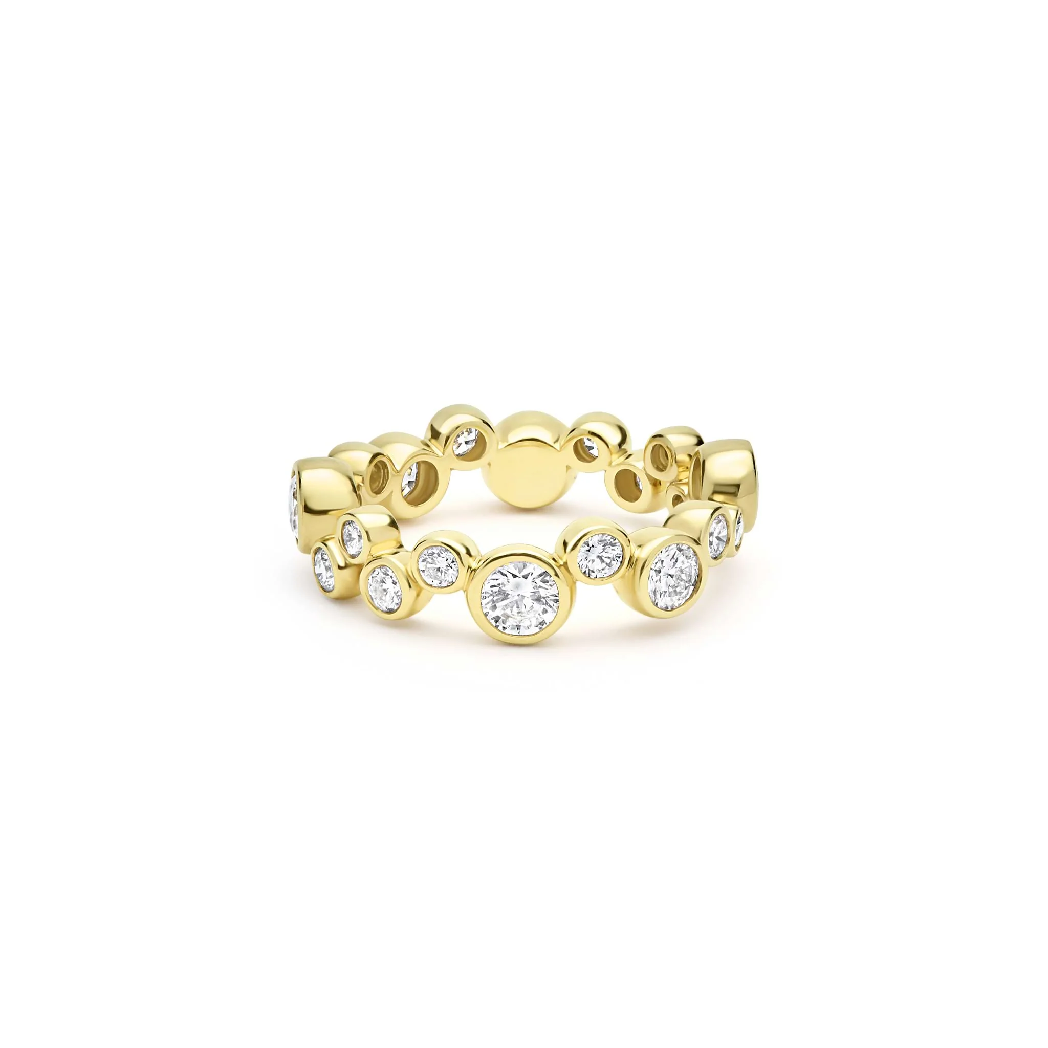 Fizz 18K Gold Diamond Stacking Ring - Image 5