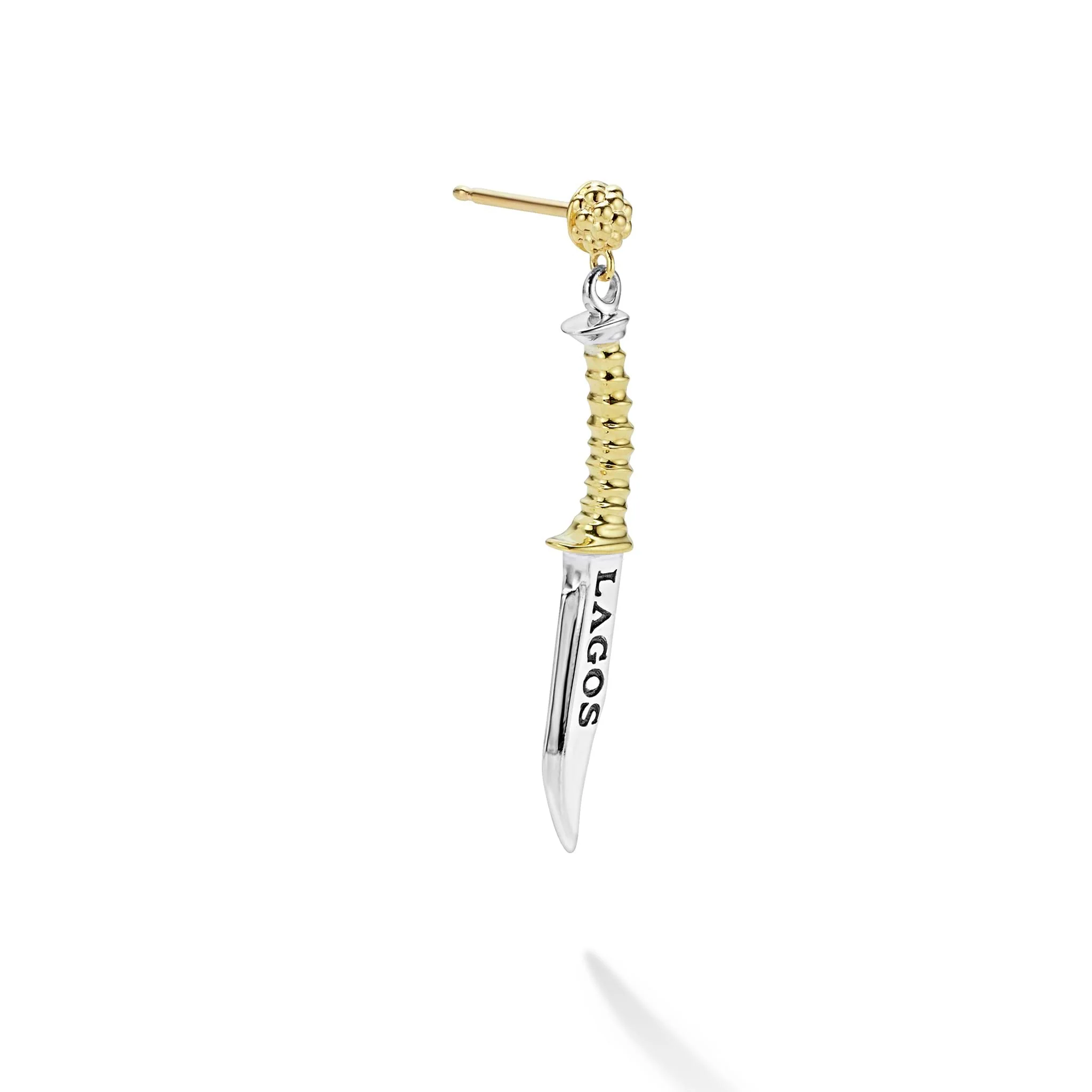 Anthem Two-Tone Dagger Drop Earring - Image 4