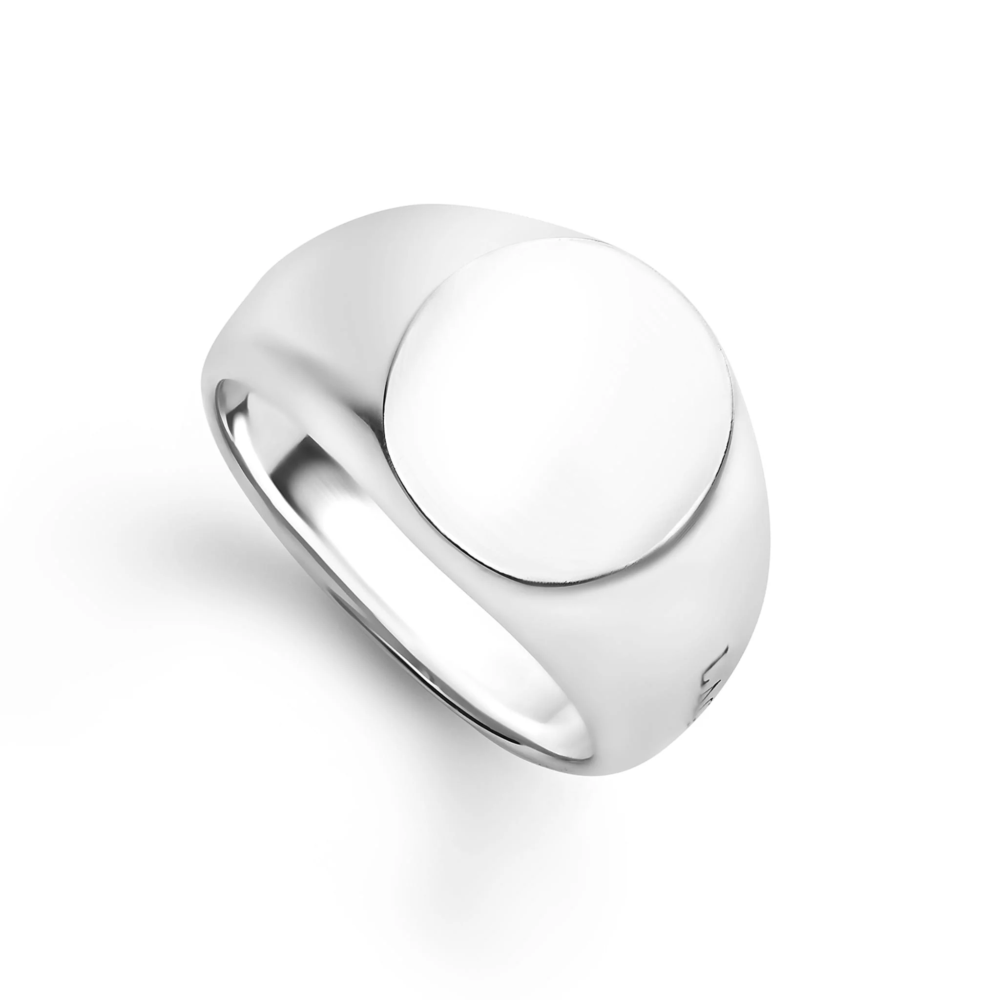 Sterling Silver Oval Signet Ring