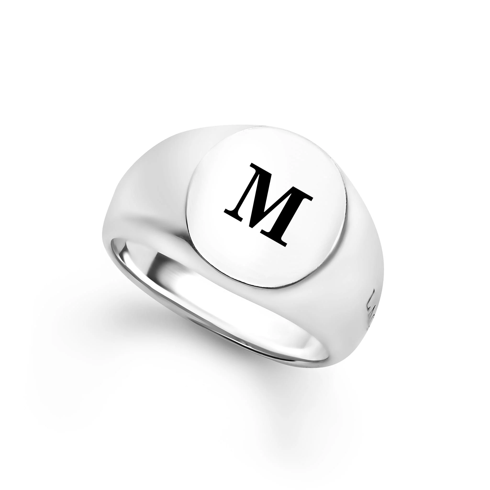 Sterling Silver Oval Signet Ring - Image 6