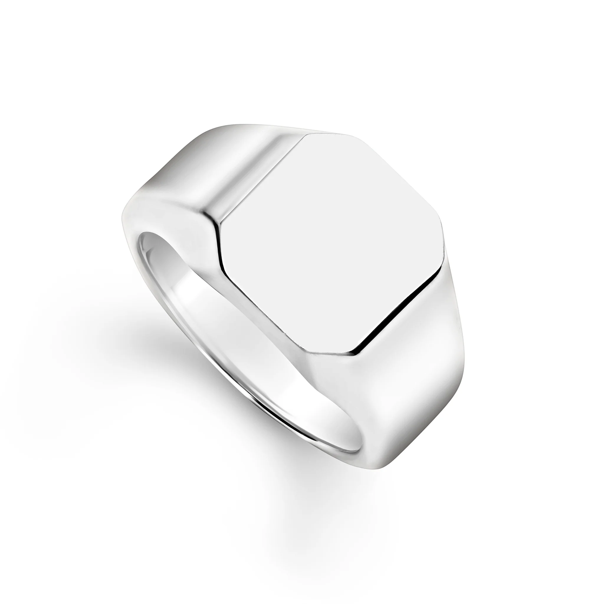 Anthem Sterling Silver Octagon Signet Ring