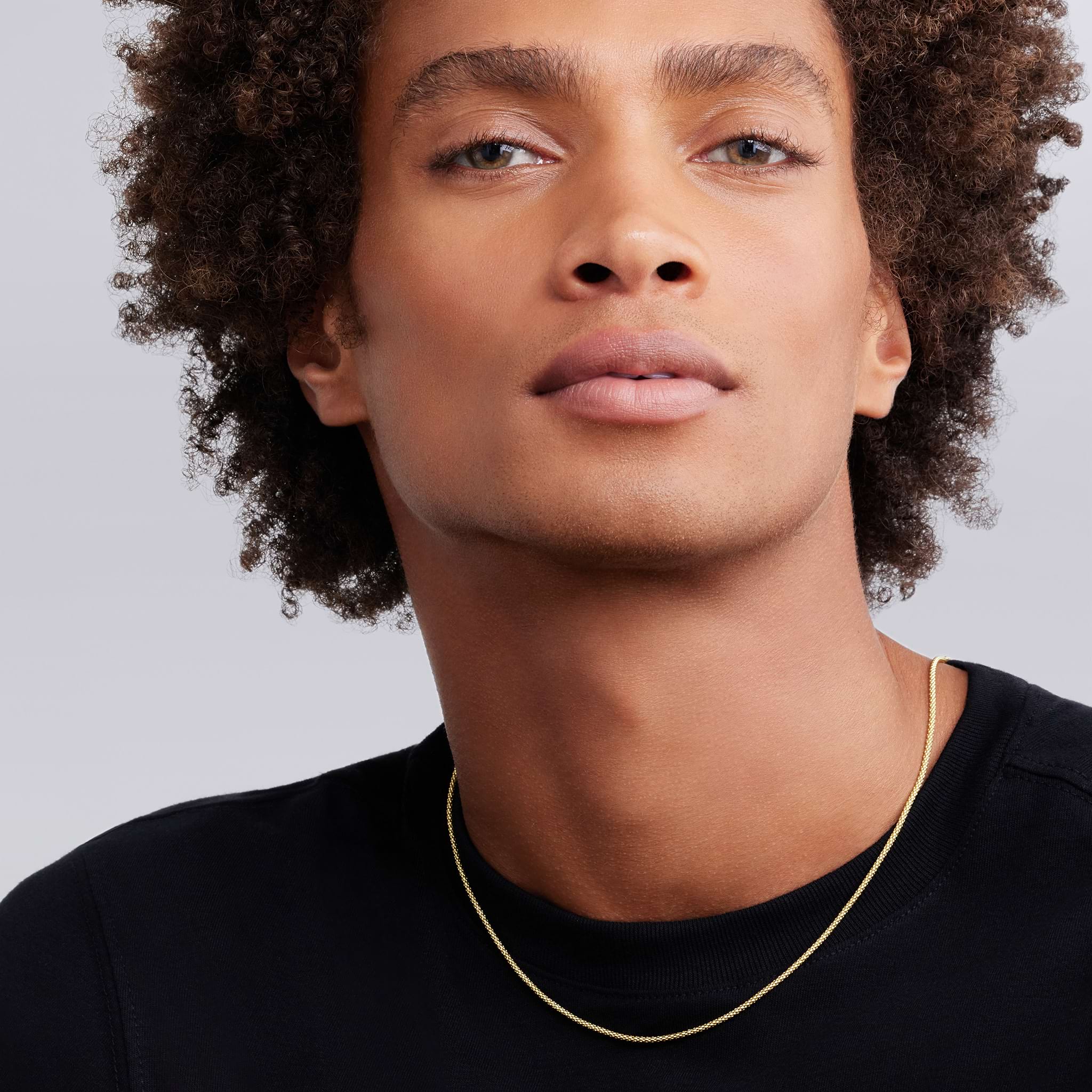 18K Gold Caviar Chain Necklace | 2mm - Image 2