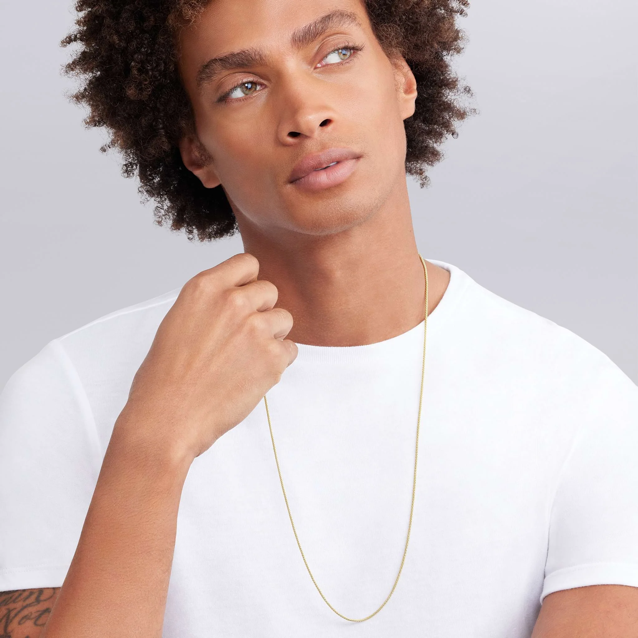 18K Gold Caviar Chain Necklace | 2mm - Image 4