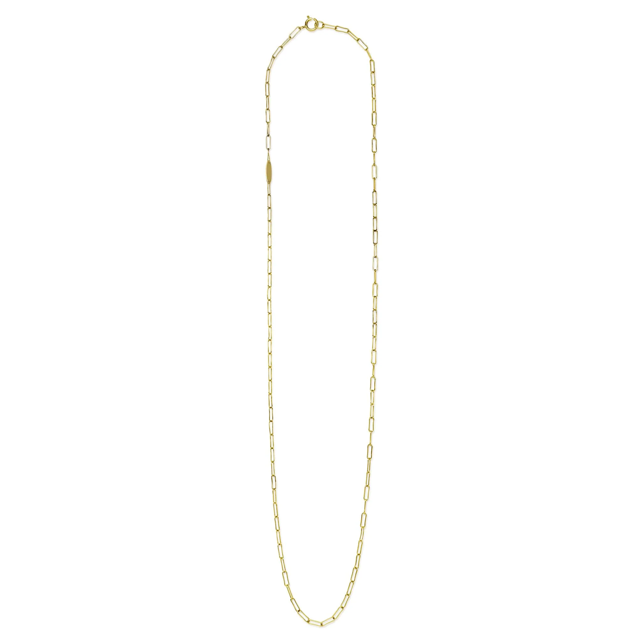 Anthem 18K Gold Paperclip Link Chain Necklace - Image 3