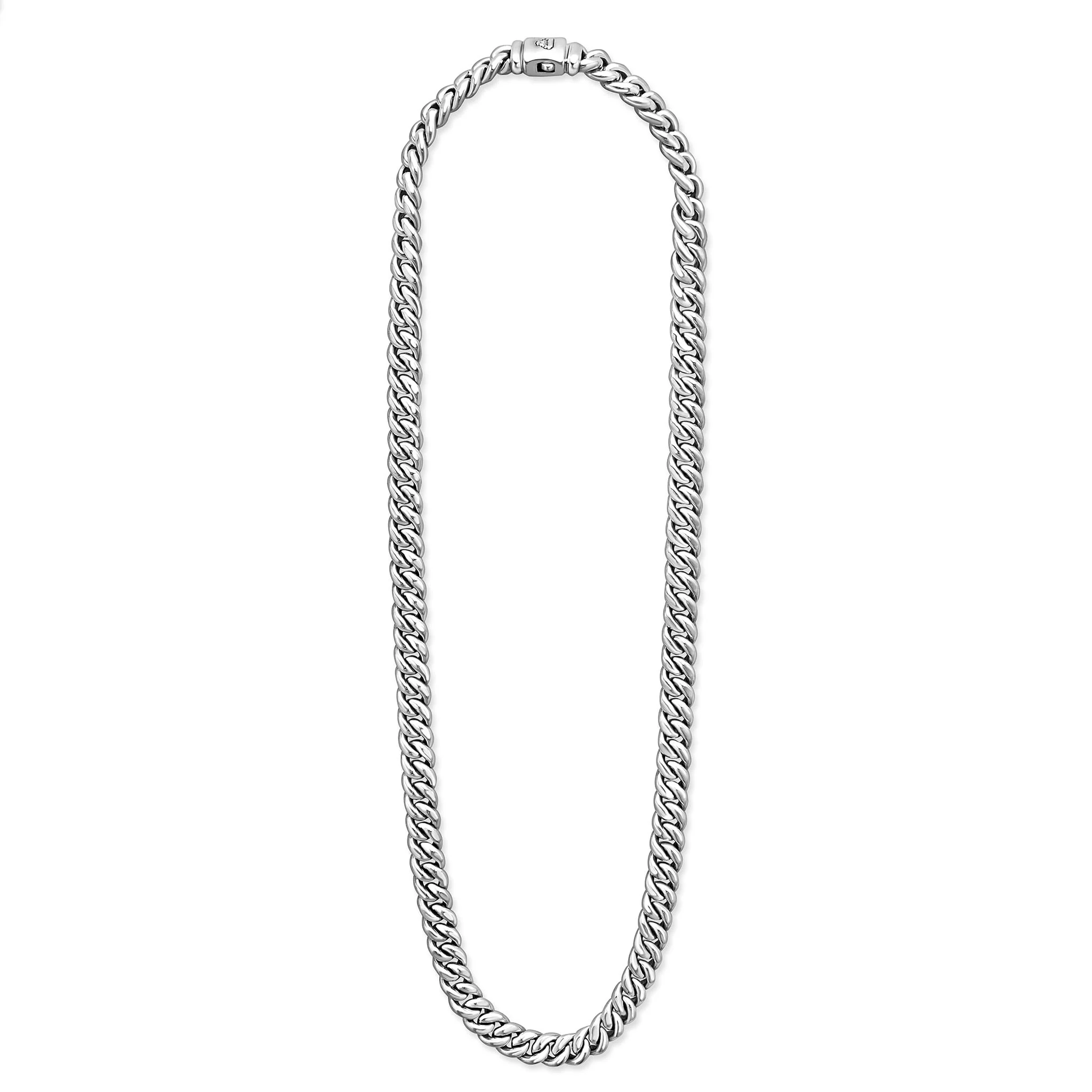 Sterling Silver Curb Chain Necklace | 8mm - Image 3