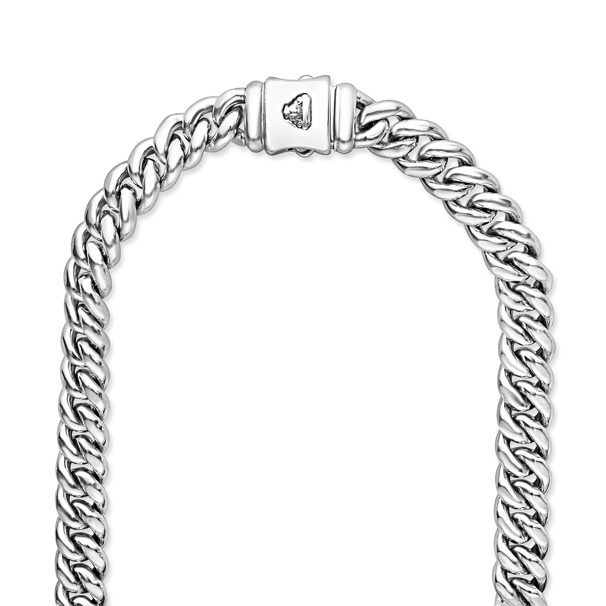 Sterling Silver Curb Chain Necklace | 8mm - Image 5