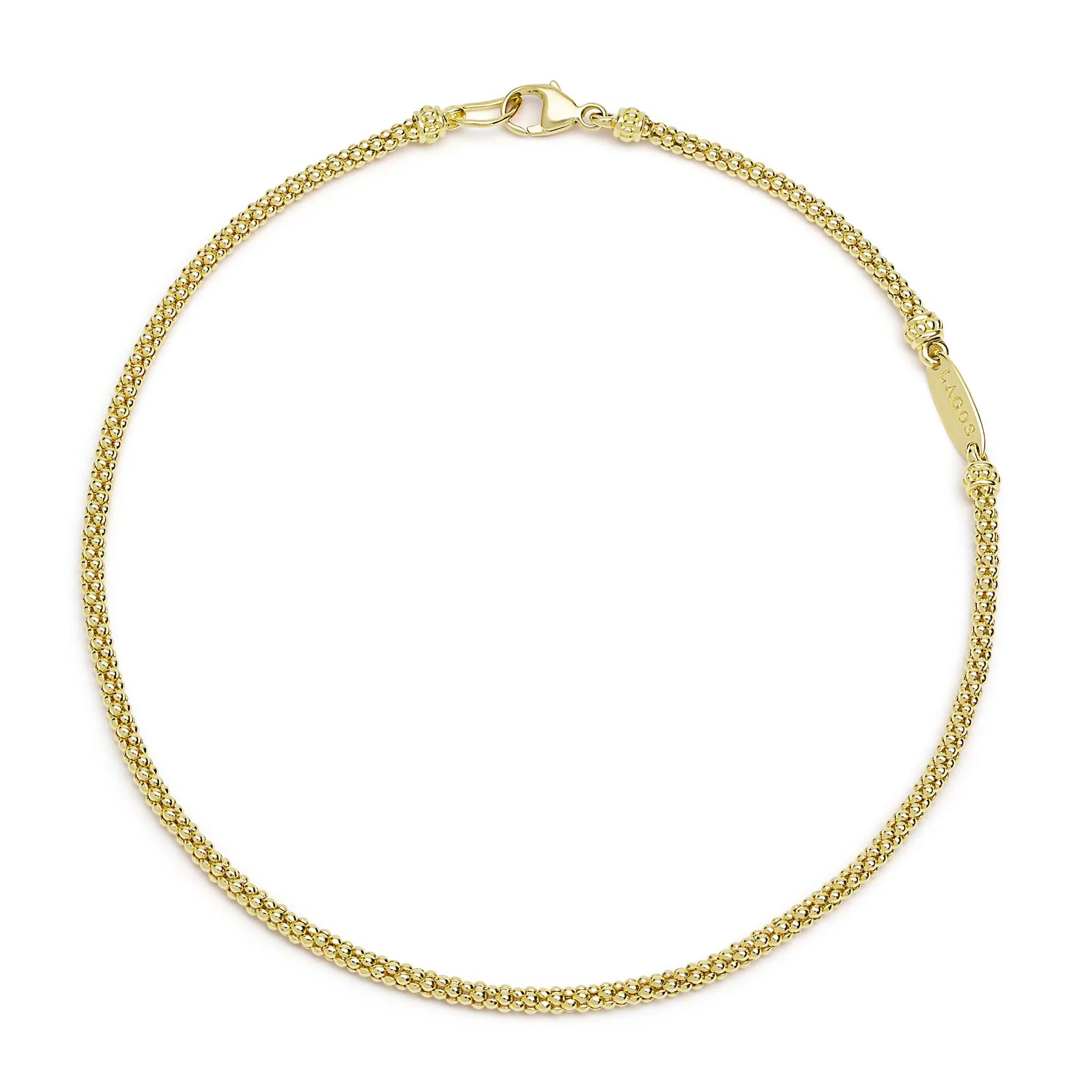 18K Gold Caviar Bracelet | 2mm