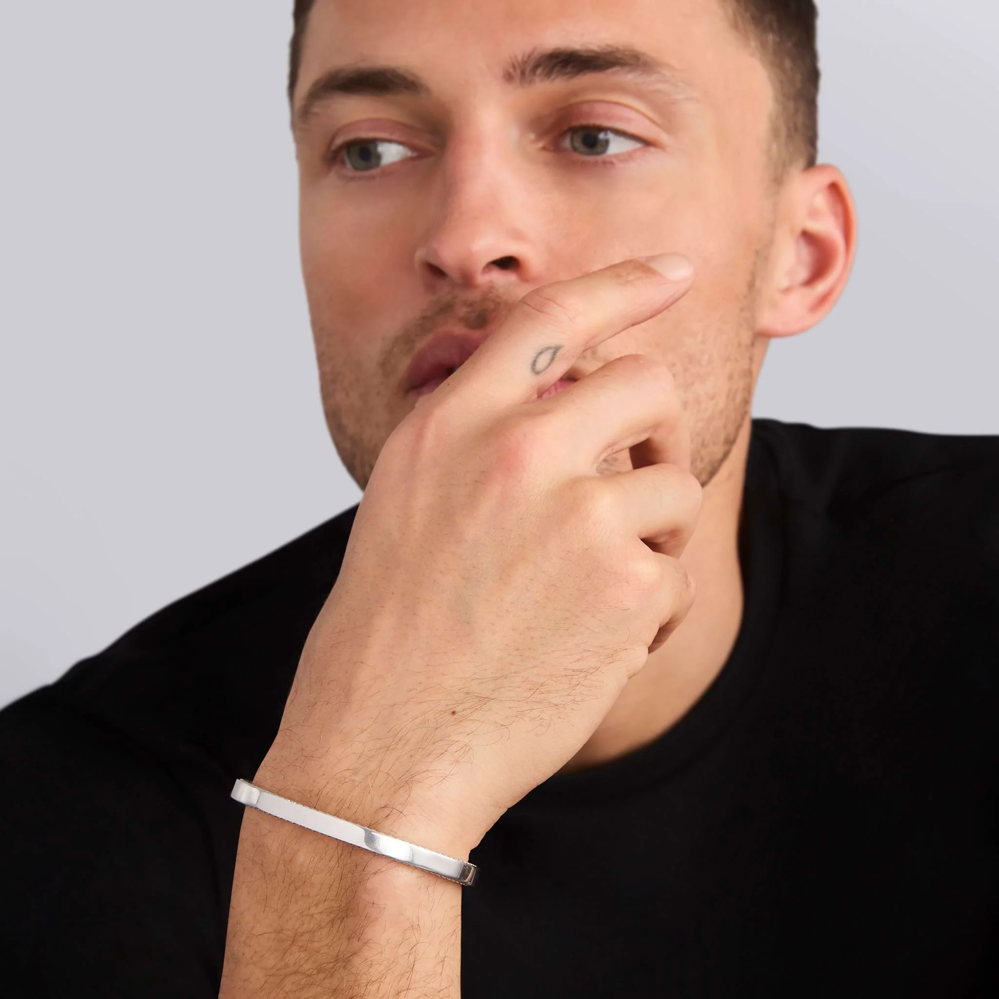 Sterling Silver Cuff Bracelet | 6mm - Image 2