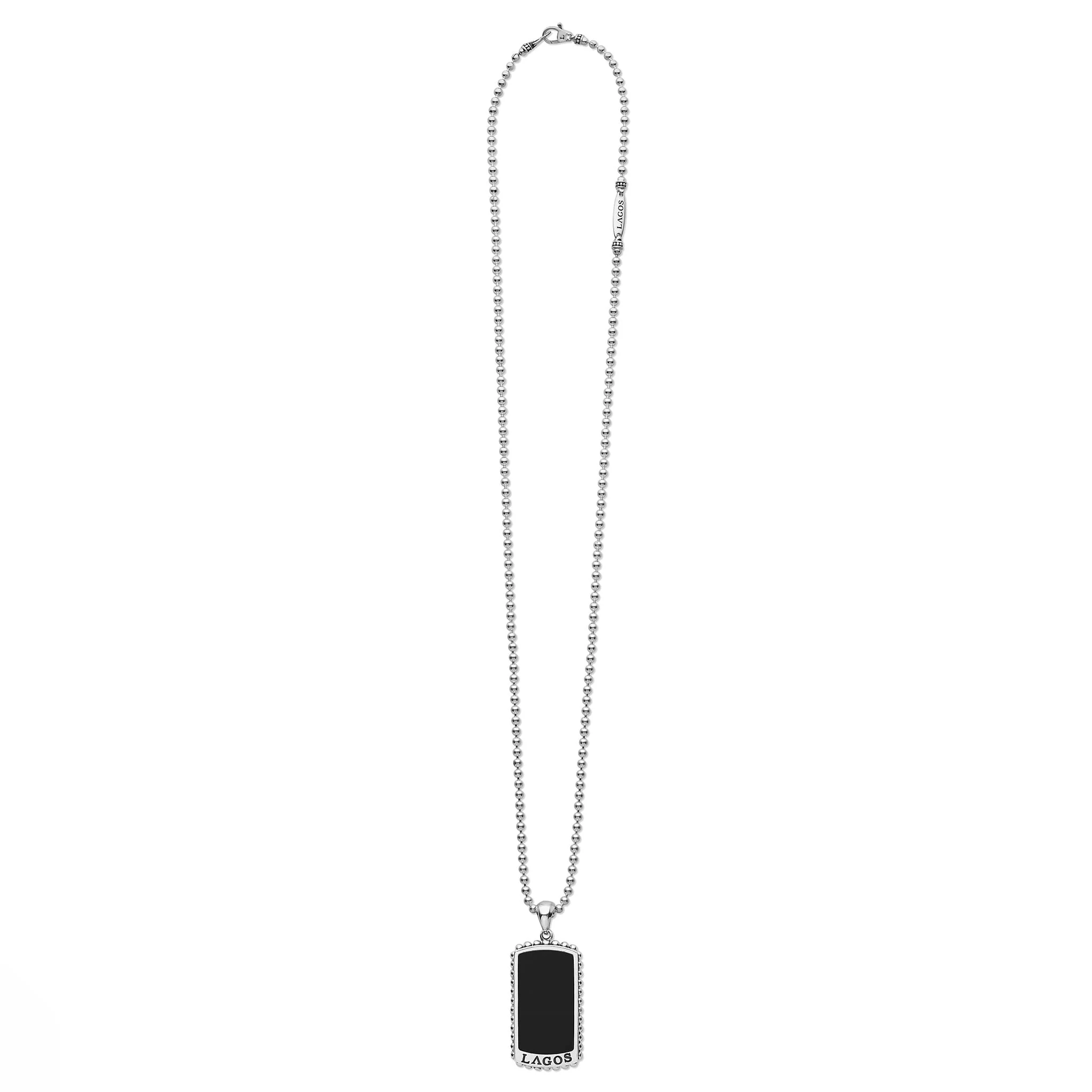 Anthem Black Agate Tag Amulet Necklace - Image 6