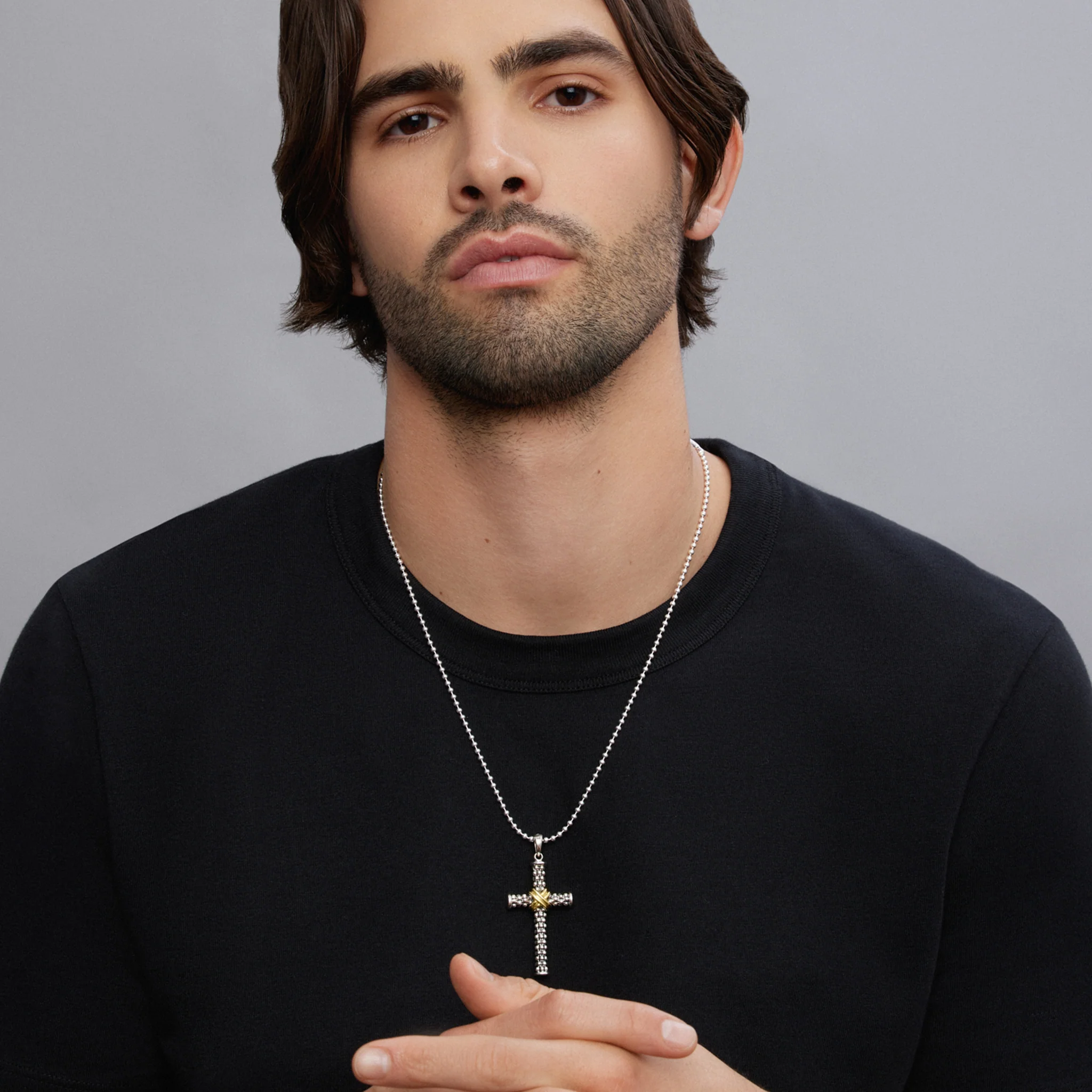 Anthem Large Two-Tone Cross Amulet - Image 2