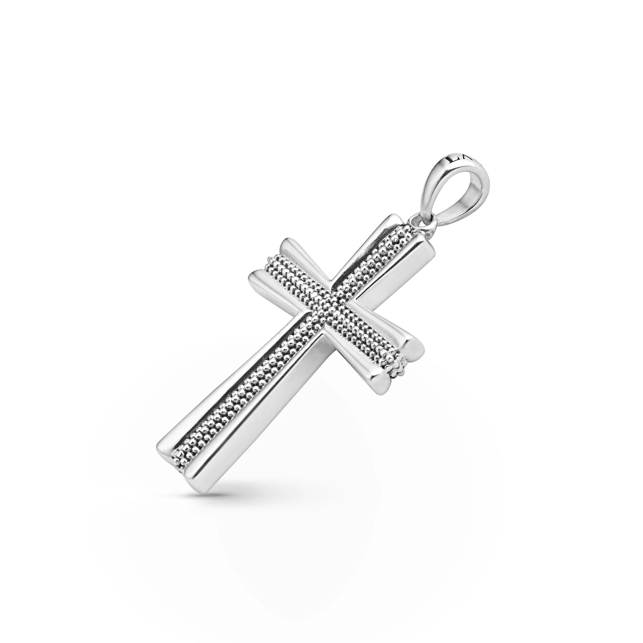 Anthem Caviar Beaded Cross Amulet - Image 3