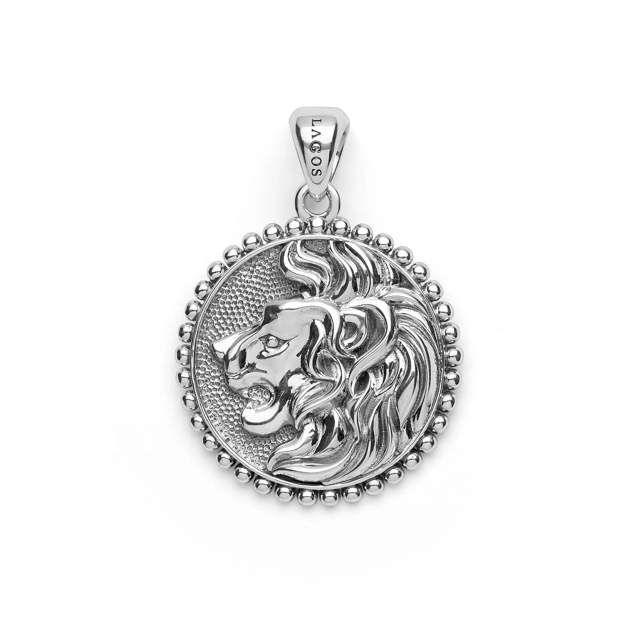 Anthem Silver Lion Circle Amulet