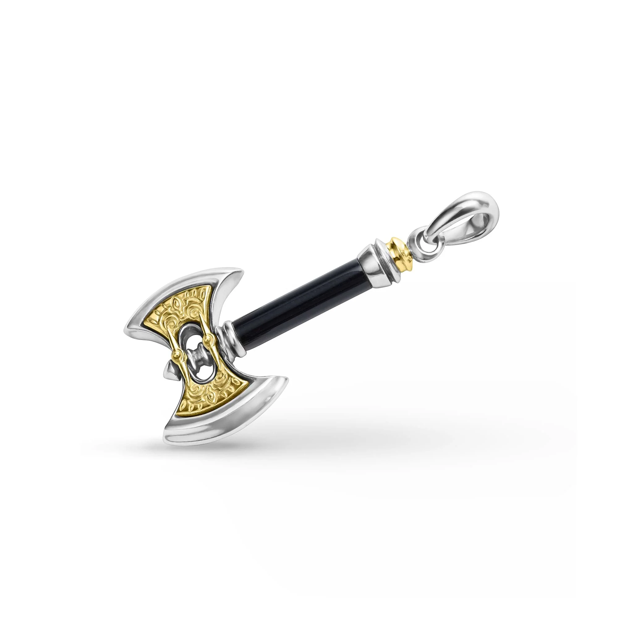 Anthem Small Black Agate Axe Amulet - Image 3