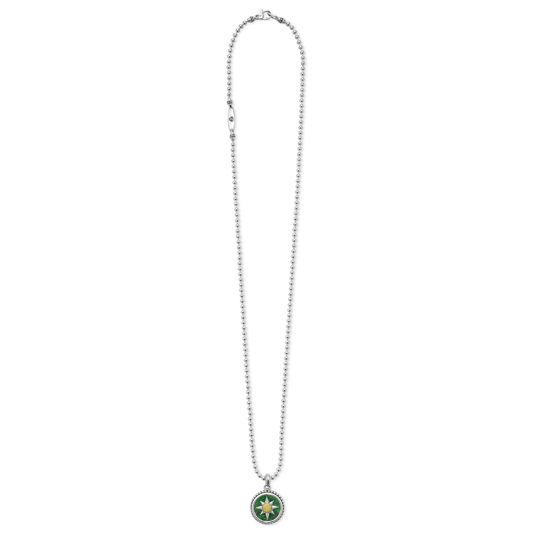 Anthem Two-Tone Jade Sun Amulet Necklace - Image 3