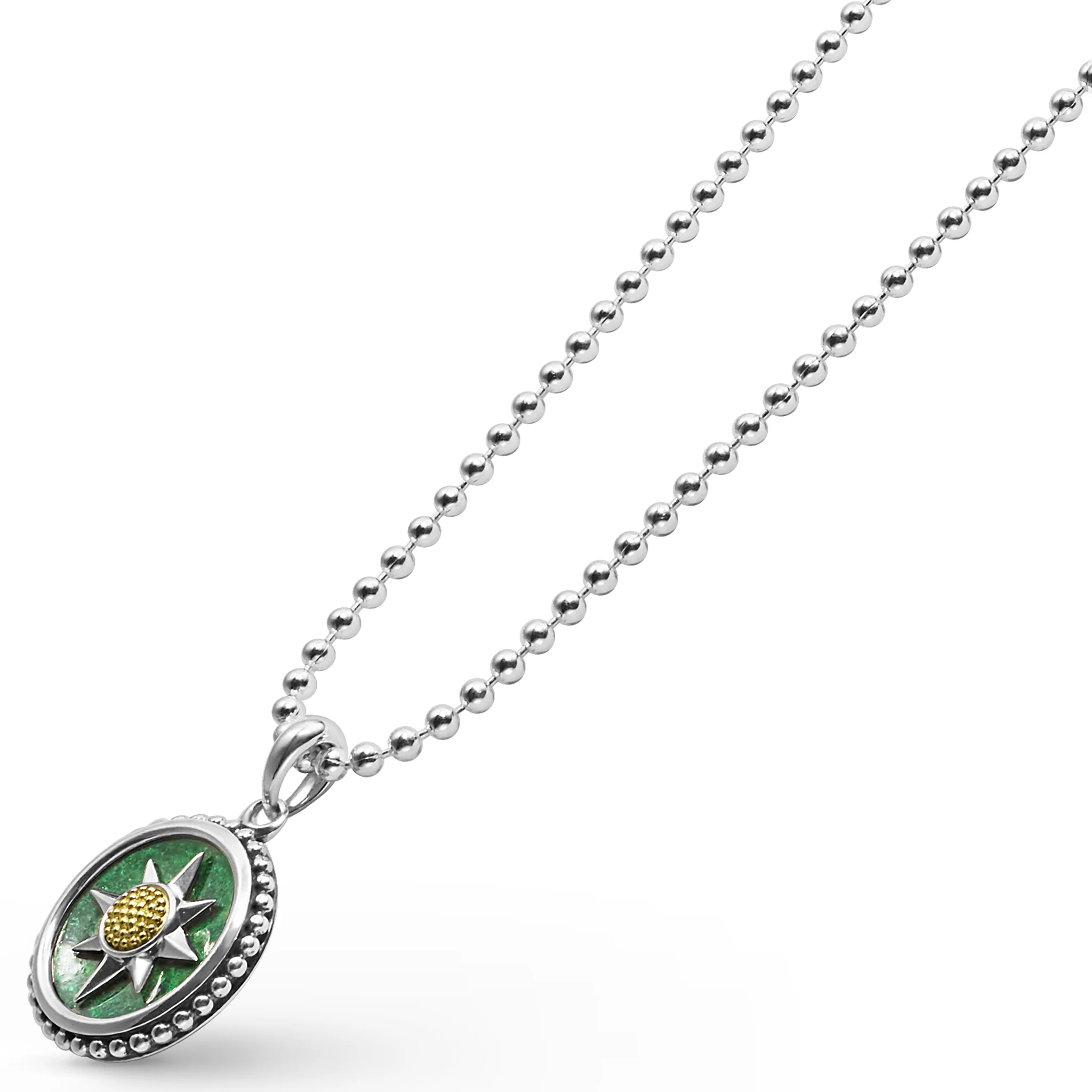 Anthem Two-Tone Jade Sun Amulet Necklace - Image 4