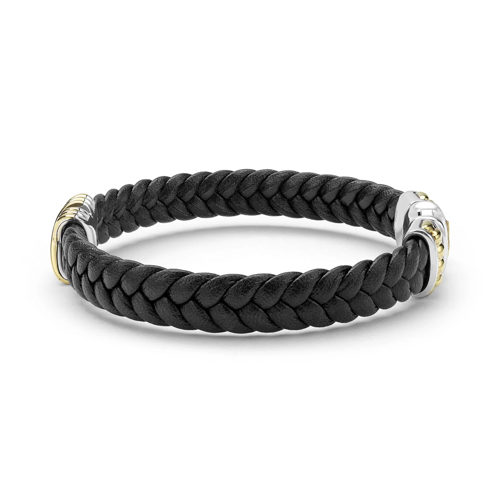 Anthem Two-Tone Braided Vegan Leather X Bracelet - Image 3