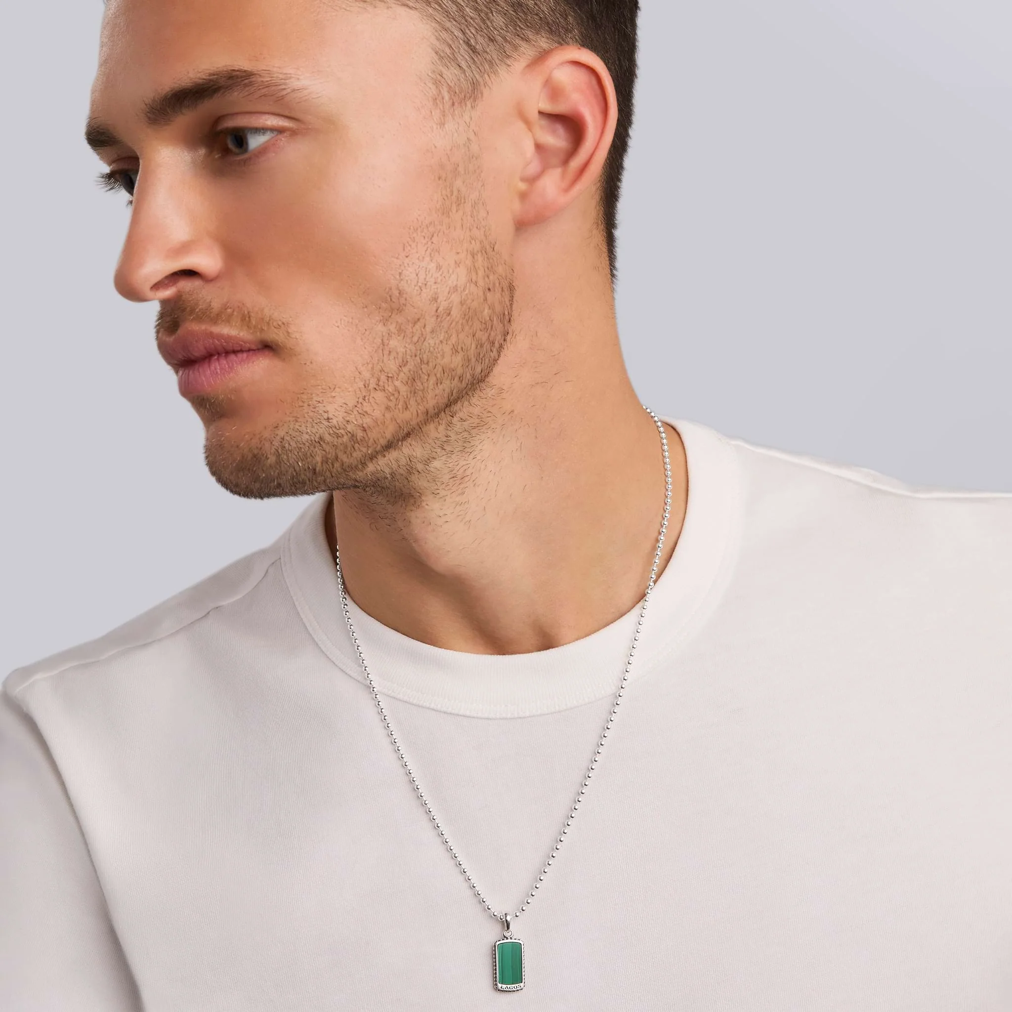 Anthem Malachite Tag Amulet Necklace - Image 2