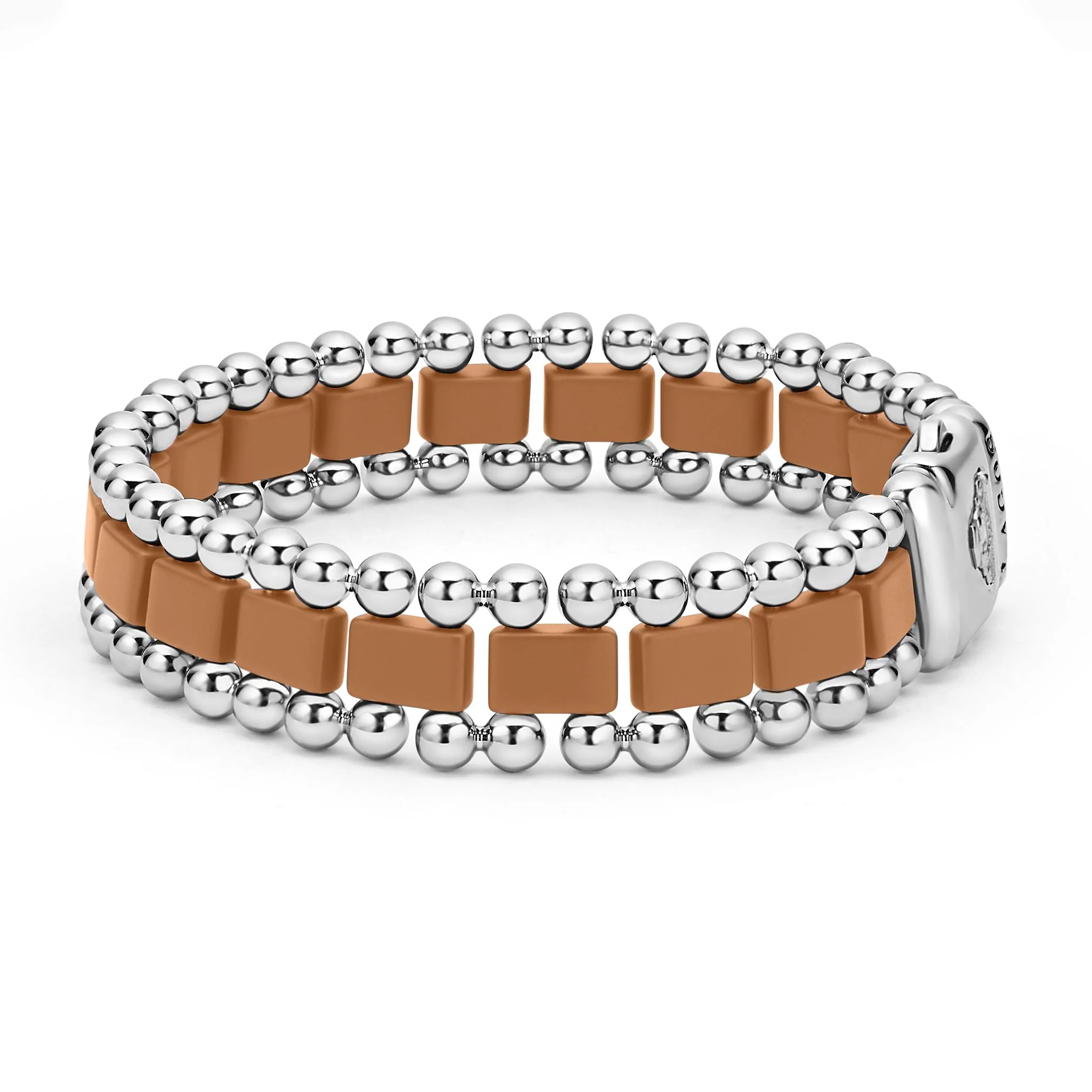Anthem Matte Tan Ceramic Link Bracelet - Image 3