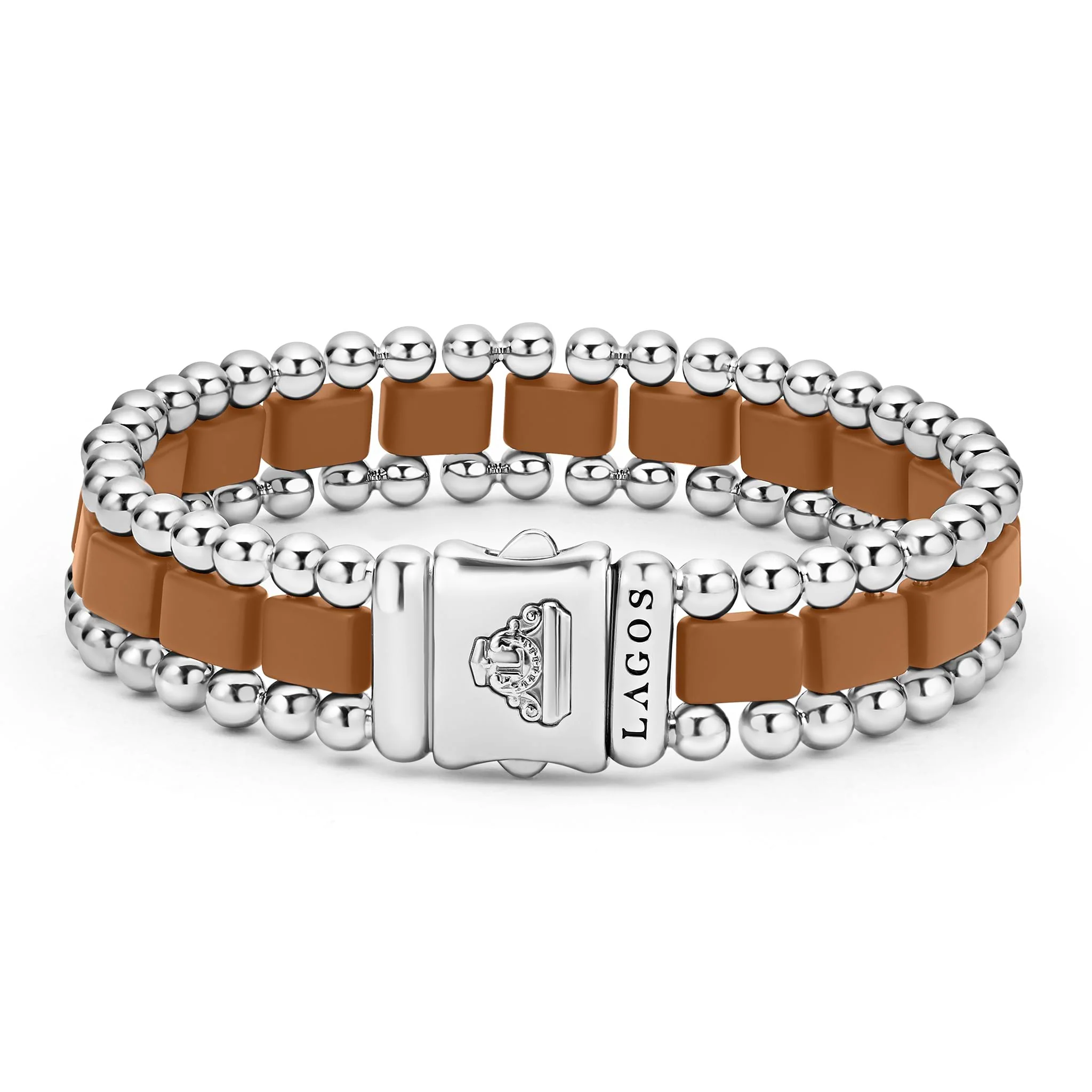 Anthem Matte Tan Ceramic Link Bracelet - Image 5