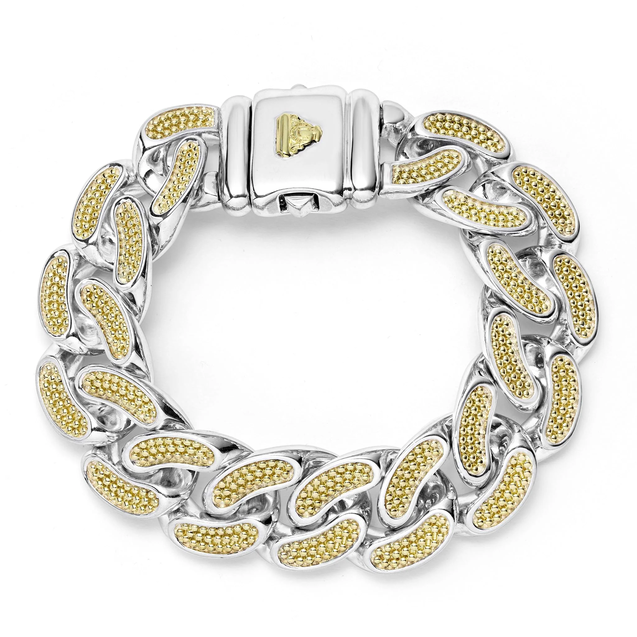 Anthem Two-Tone Curb Link Chain Bracelet | 19mm