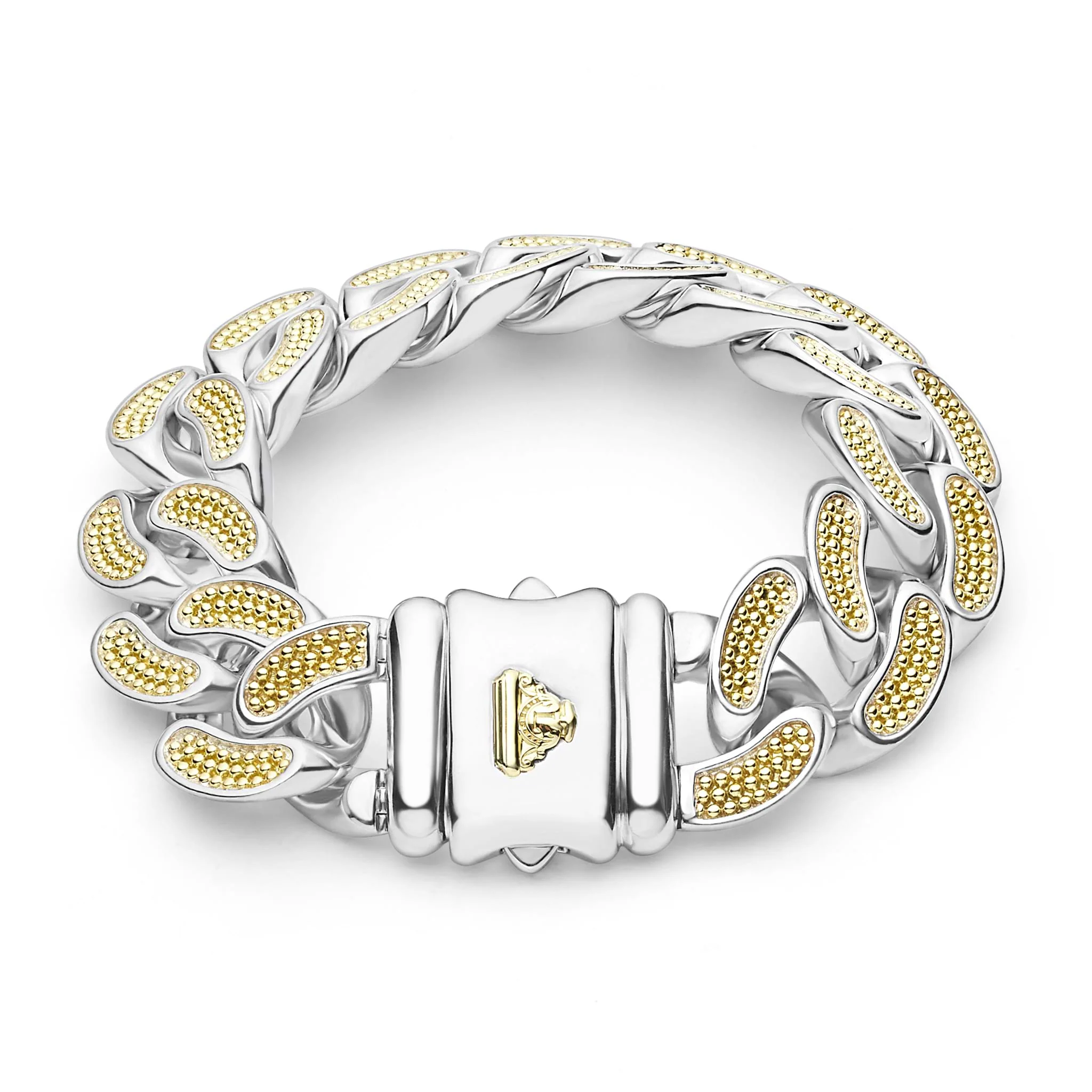 Anthem Two-Tone Curb Link Chain Bracelet | 19mm - Image 4