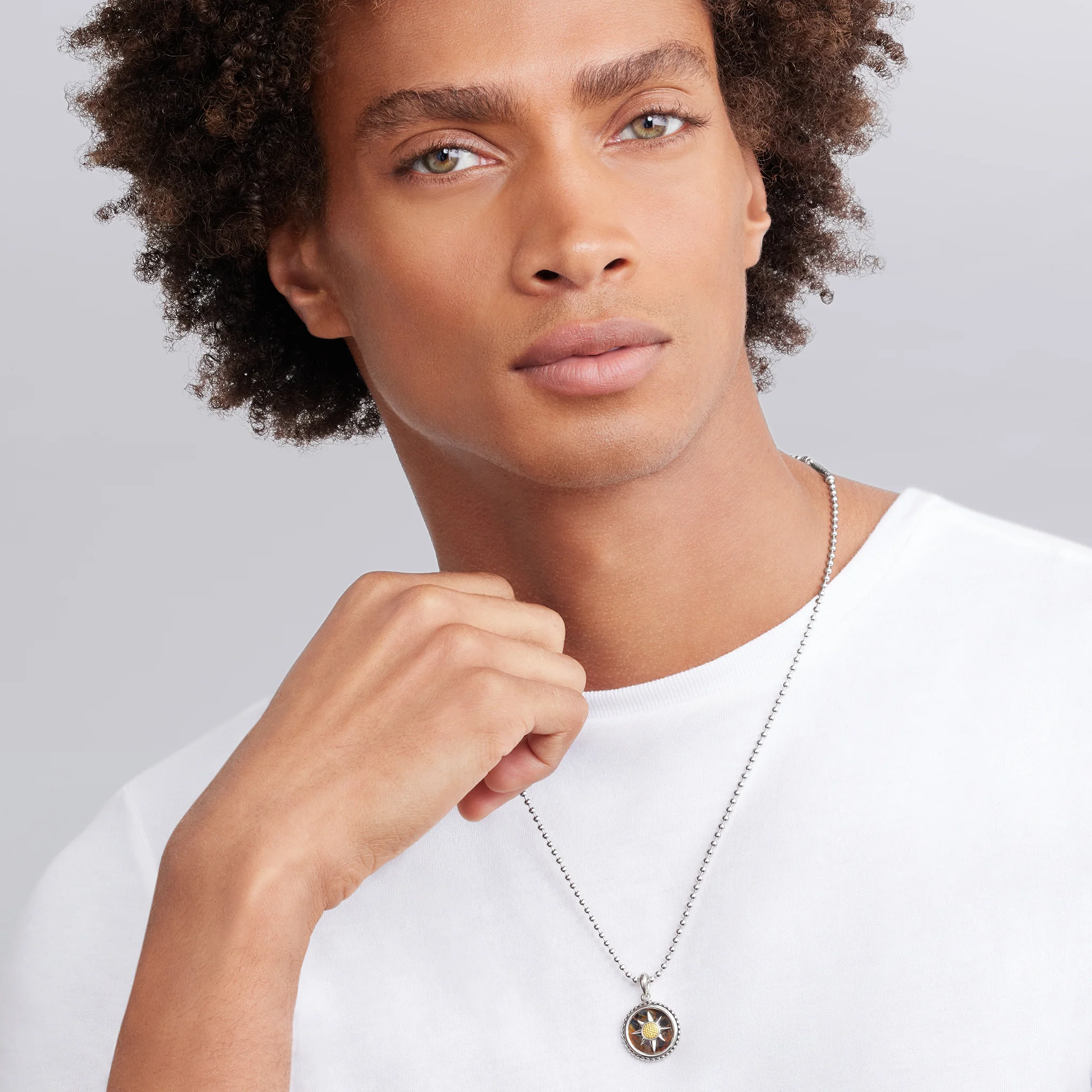 Anthem Small Two-Tone Pietersite Sun Amulet - Image 2