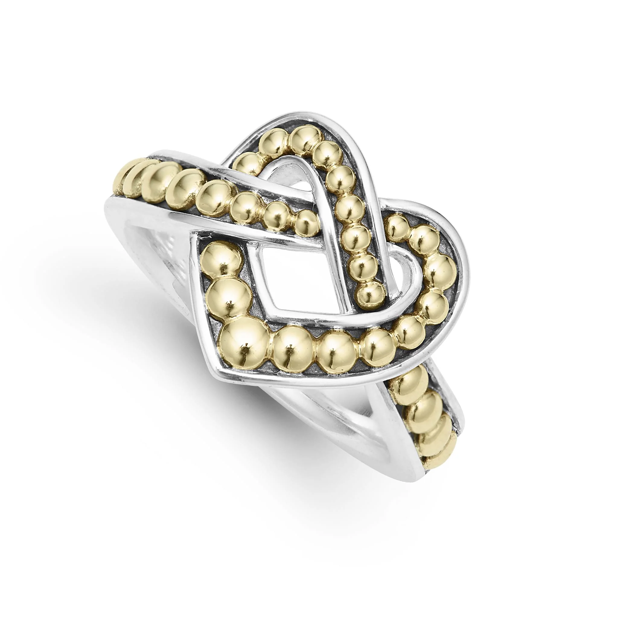 Beloved Large Two-Tone Heart Ring