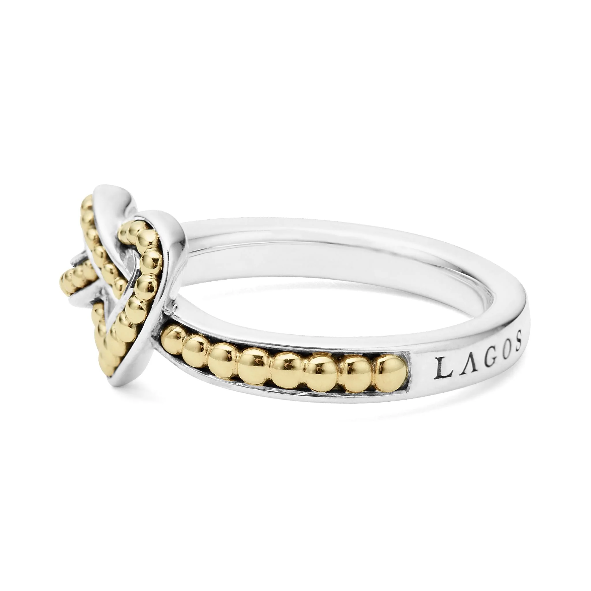 Beloved Small Two-Tone Heart Ring - Image 4