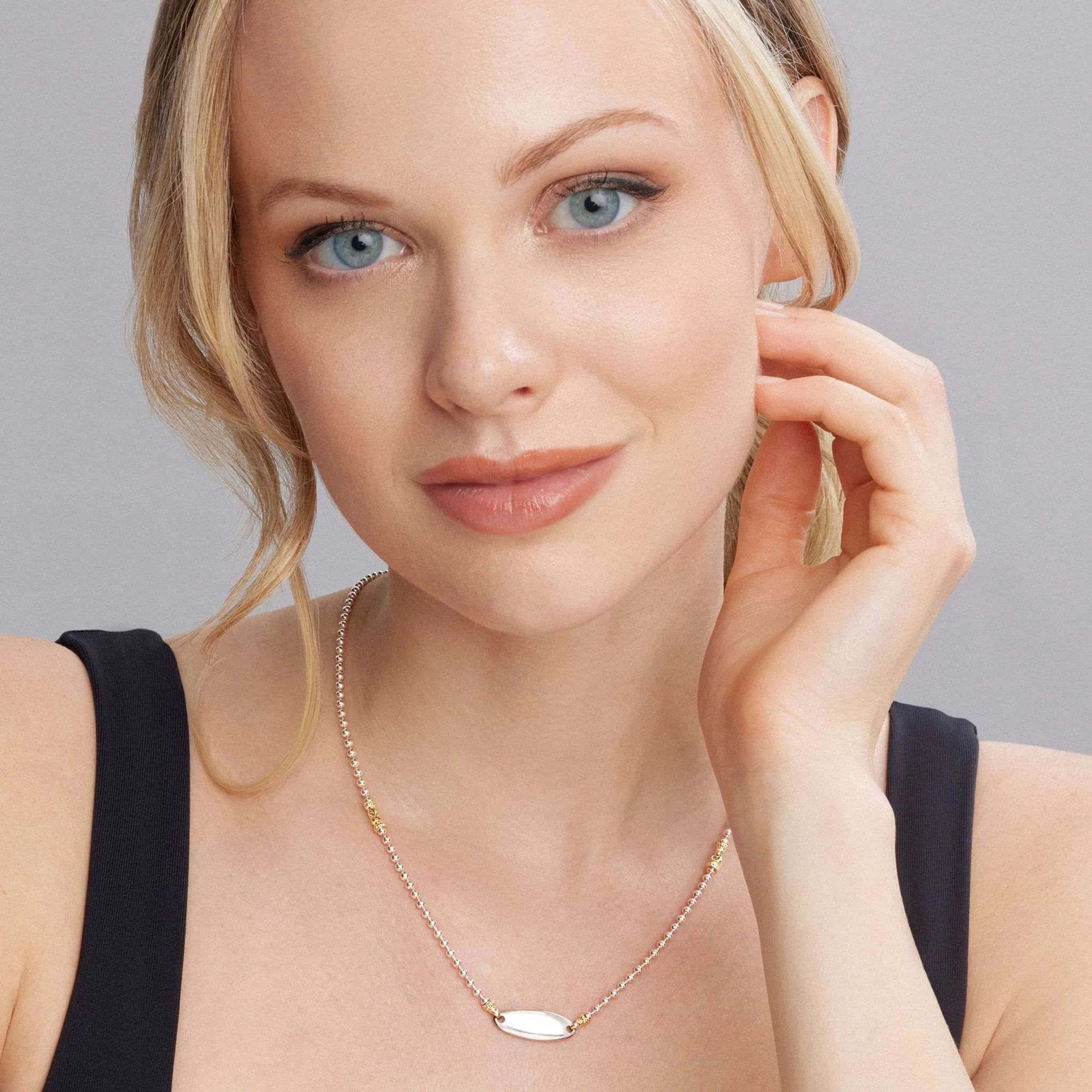 Beloved Oval Plate Necklace - Image 2