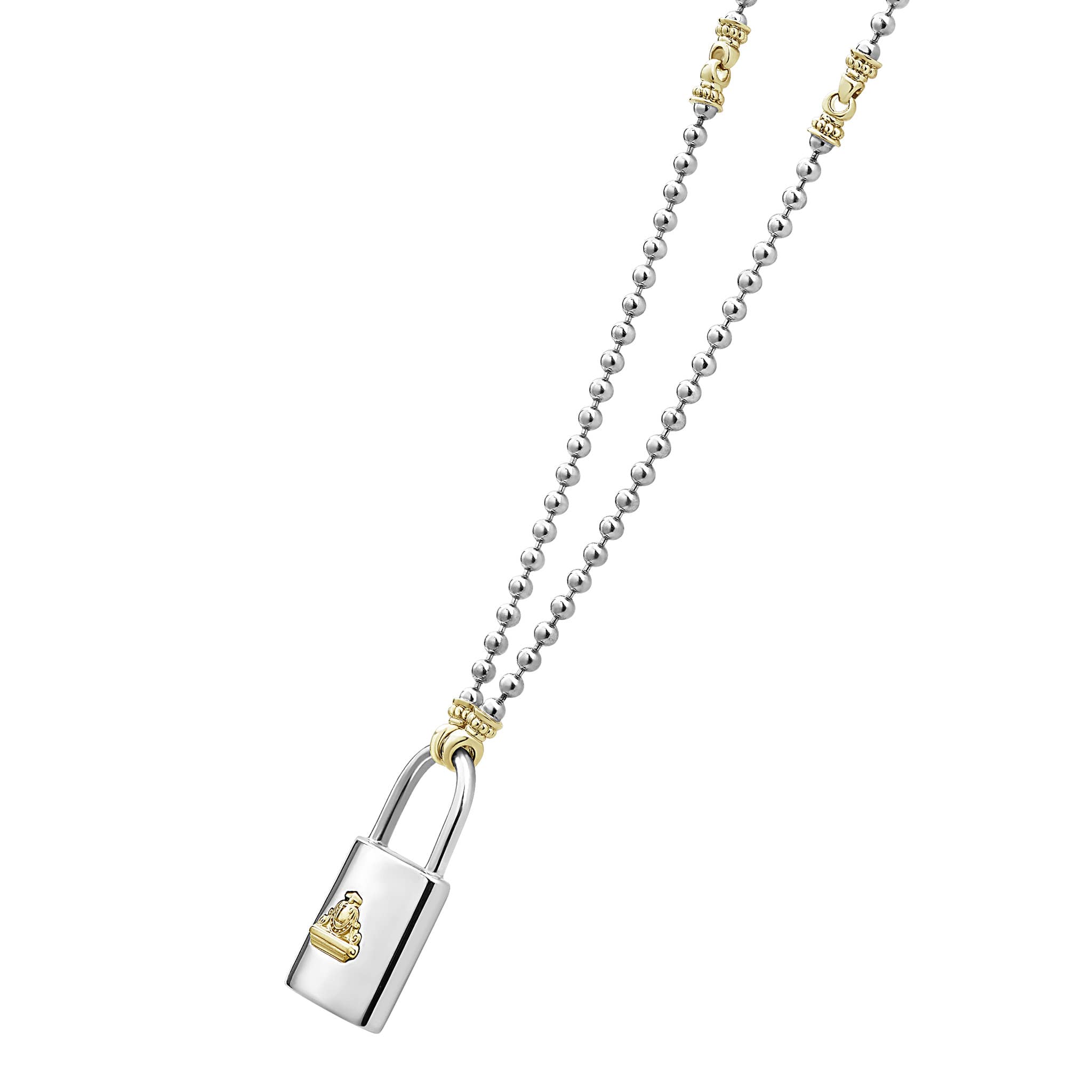 Beloved Large Two-Tone Lock Necklace - Image 5