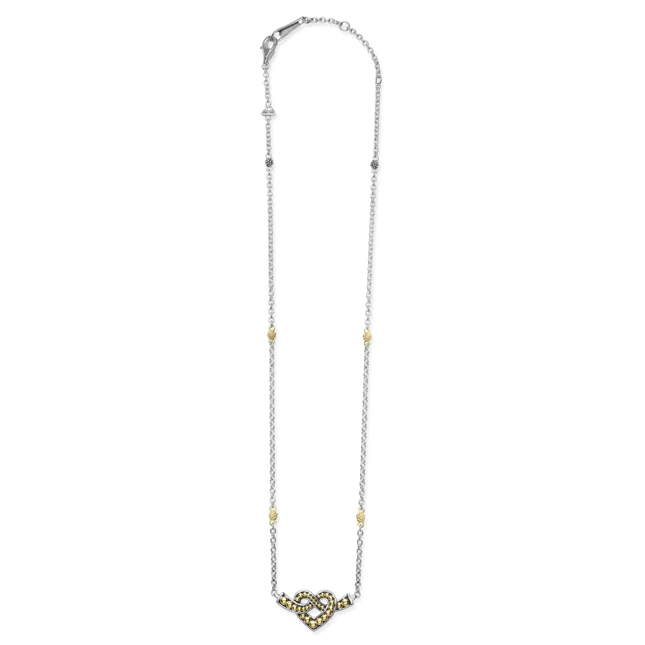 Beloved Two-Tone Heart Chain Necklace - Image 3