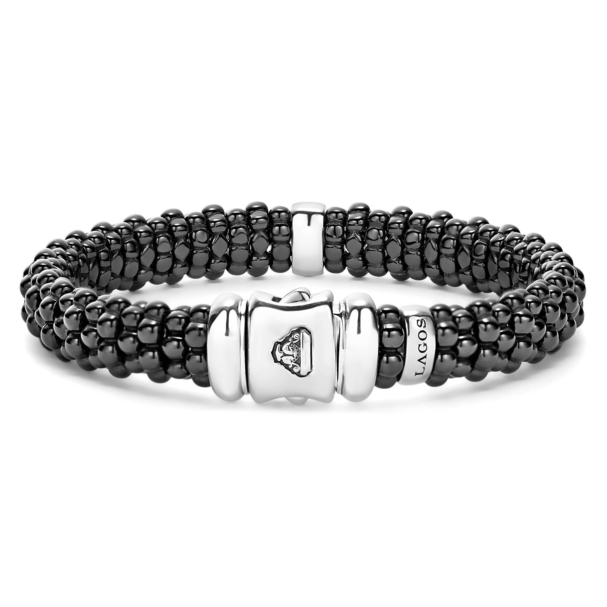 Black Caviar Single Station Ceramic Diamond Bracelet | 9mm - Image 5