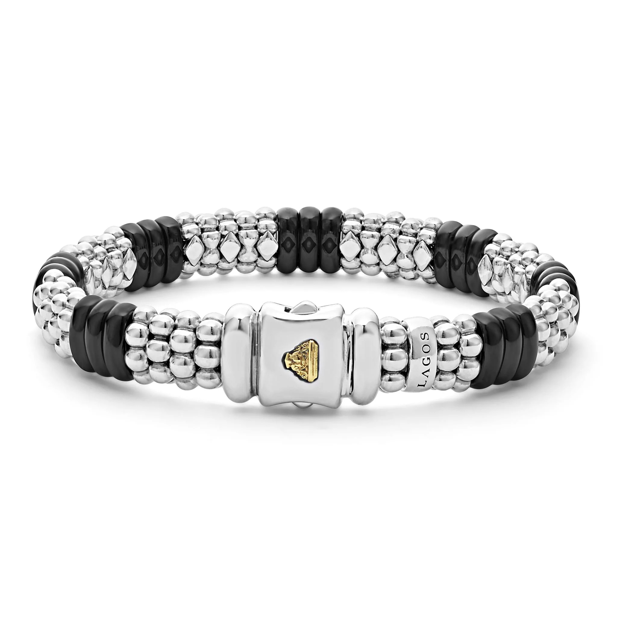 Black Caviar Black Ceramic Caviar Beaded Bracelet | 9mm - Image 5
