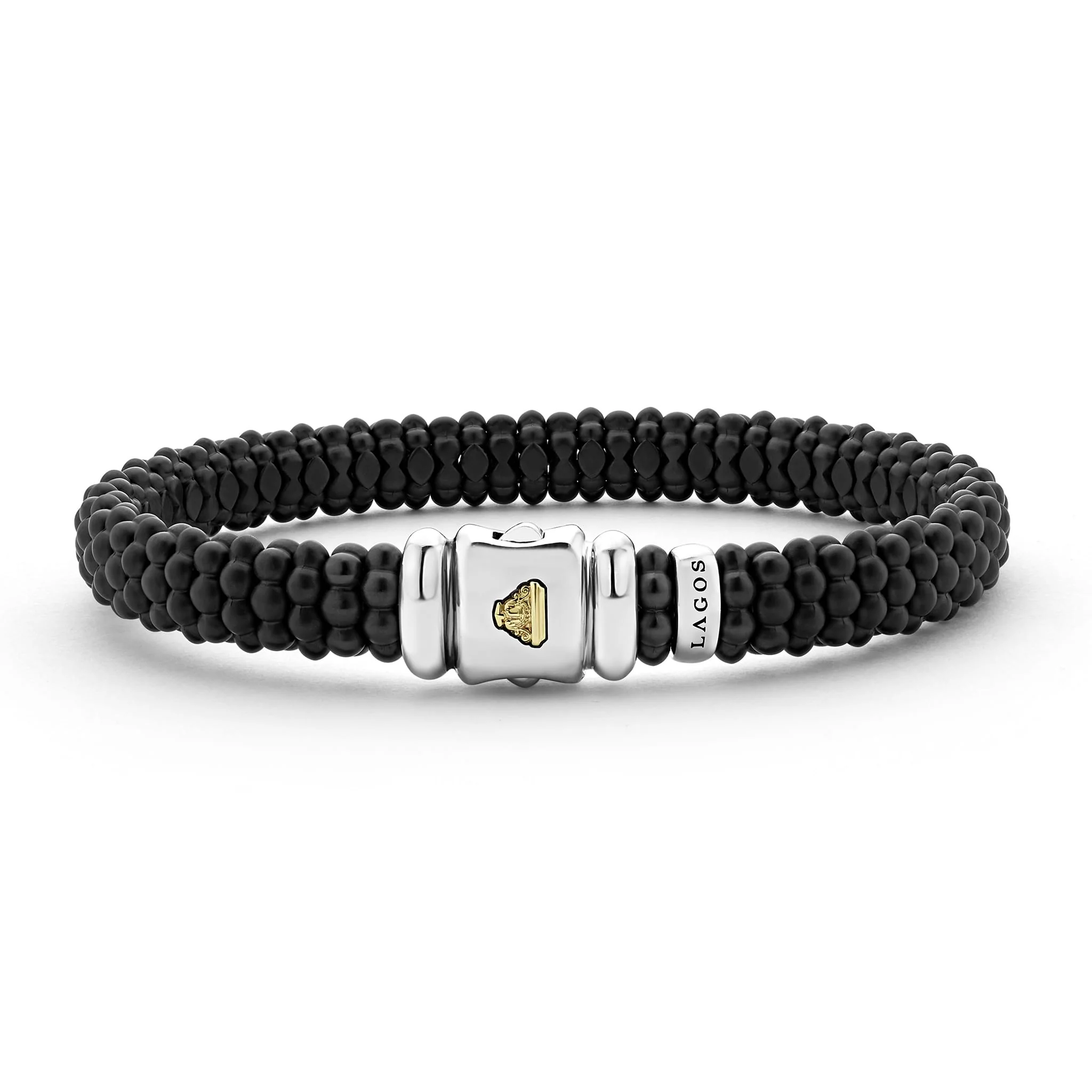 Black Caviar Matte Black Ceramic Beaded Bracelet | 9mm - Image 4