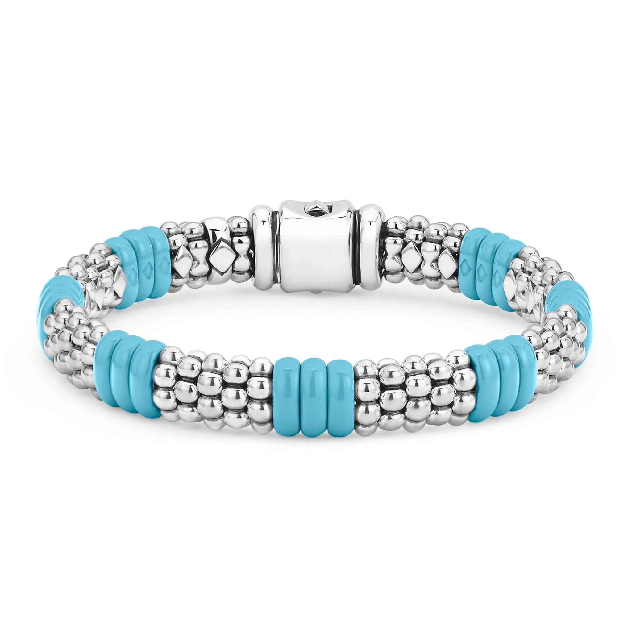 Blue Caviar Blue Ceramic Caviar Beaded Bracelet | 9mm