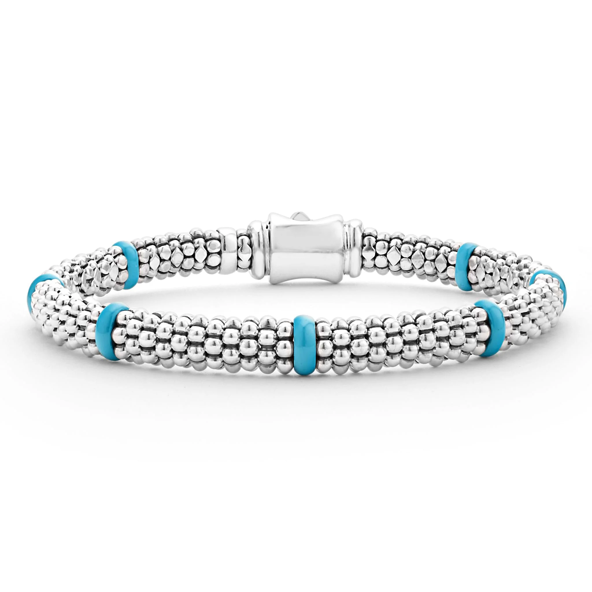 Blue Caviar Blue Ceramic Station Caviar Bracelet | 6mm