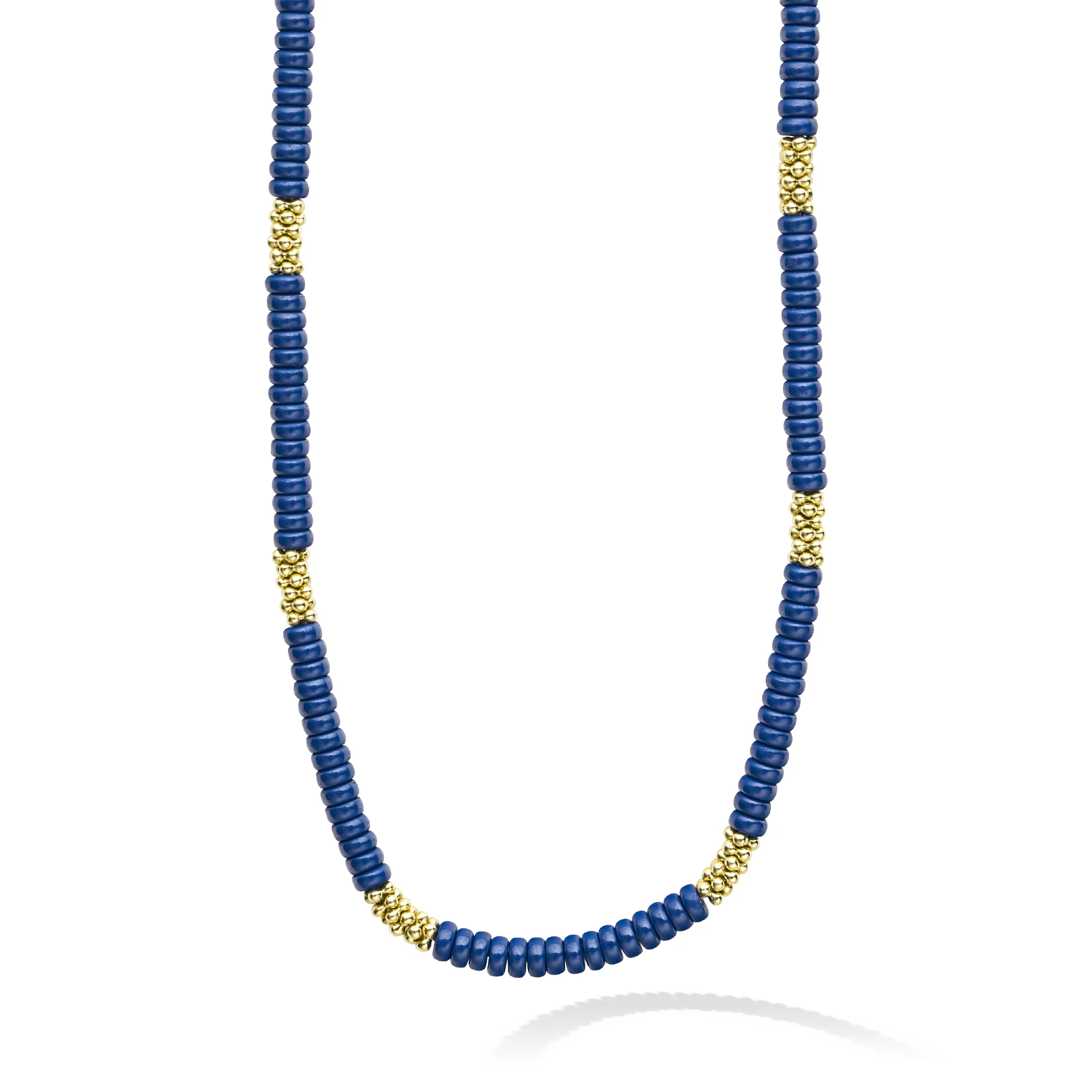 Blue Caviar Ceramic Caviar Beaded Necklace