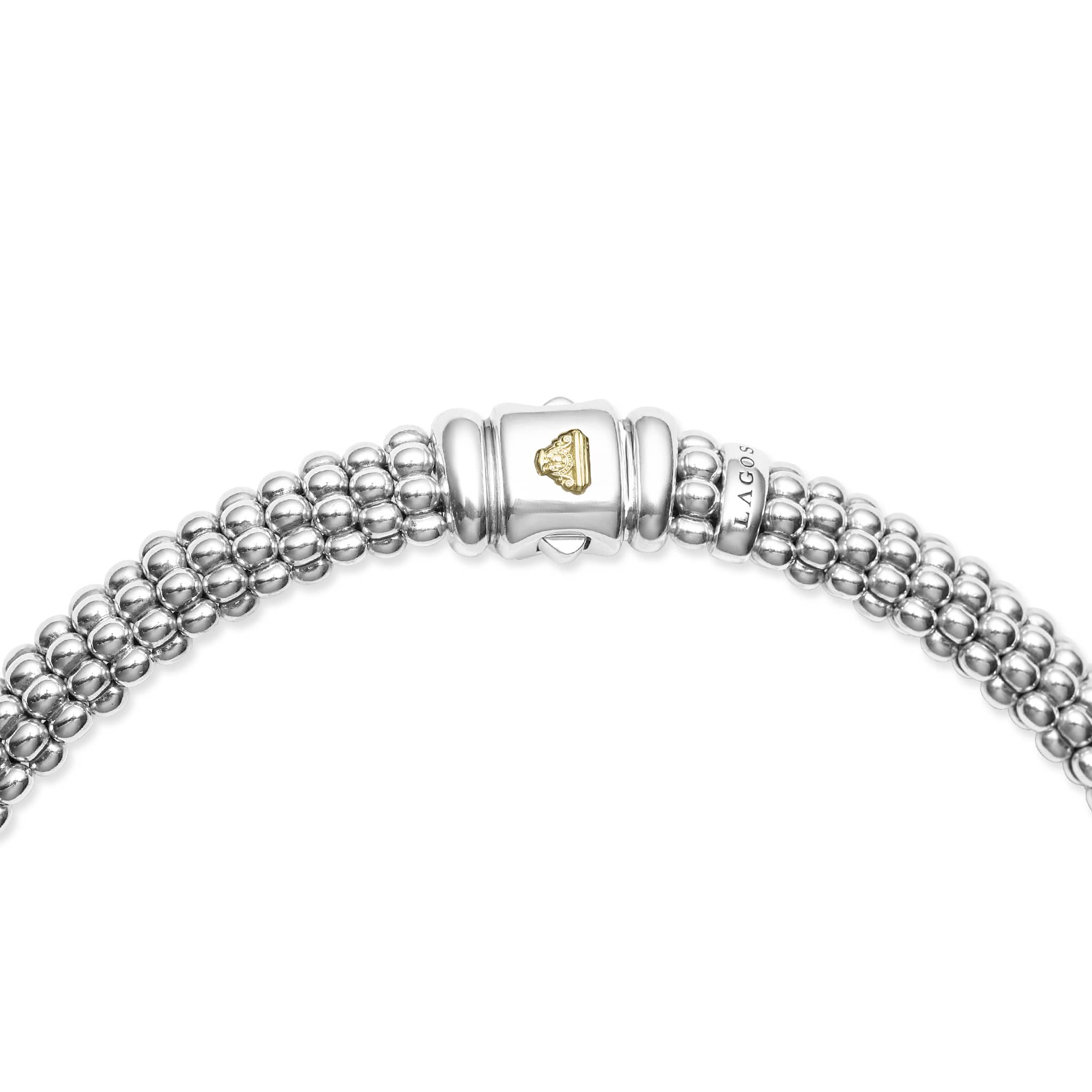 Blue Caviar Ultramarine Single Station Diamond Caviar Necklace - Image 5