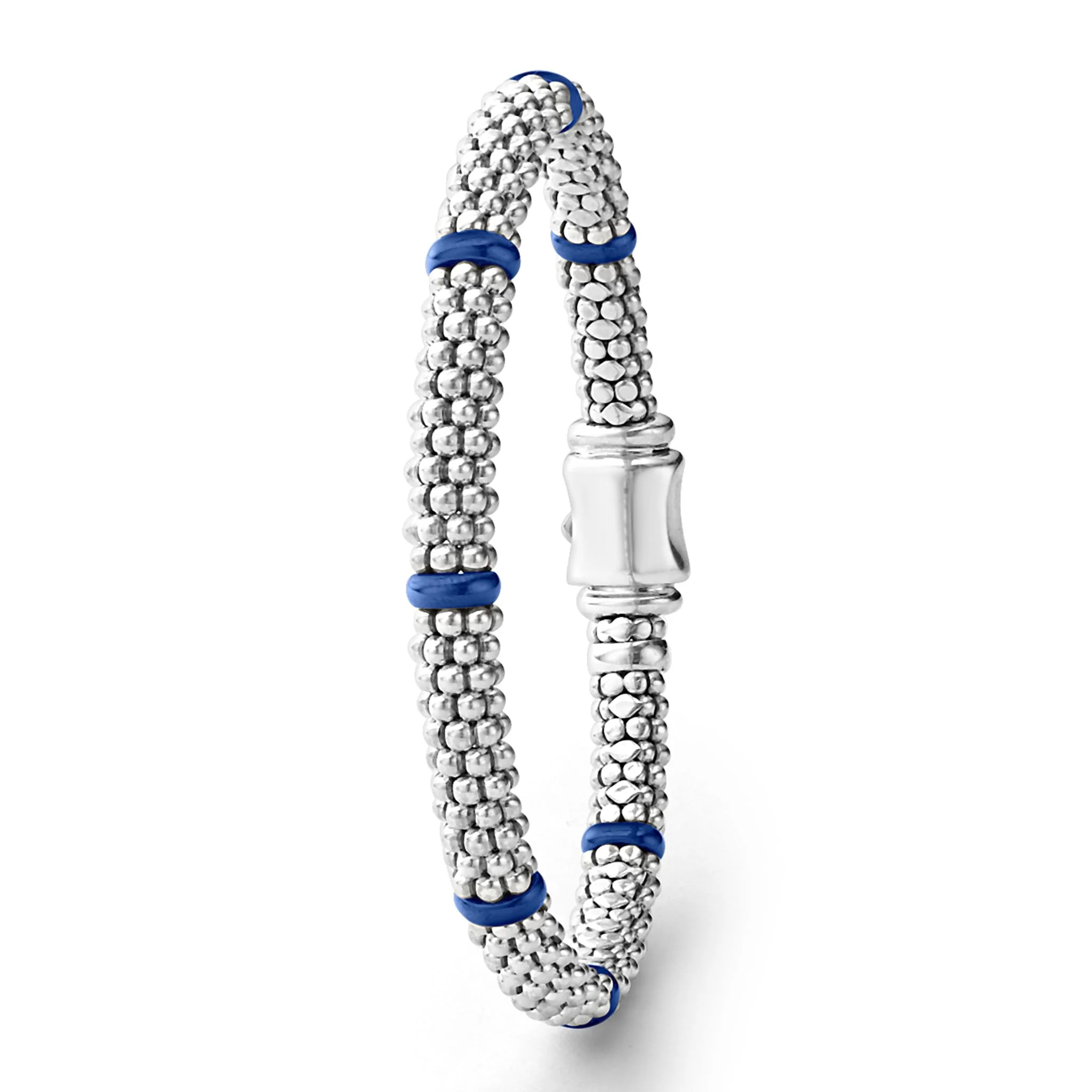 Blue Caviar Ultramarine Ceramic Station Caviar Bracelet | 6mm - Image 3