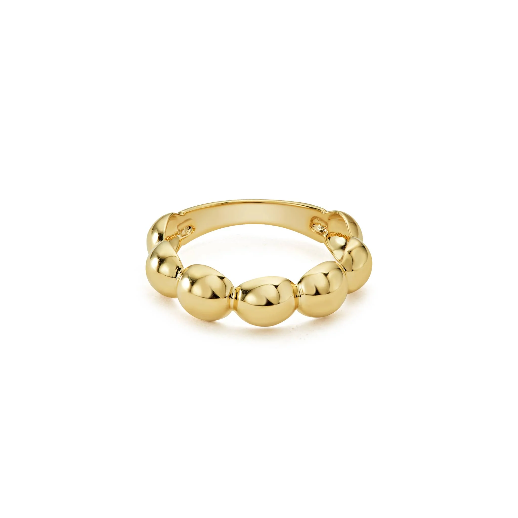 Caviar Gold 18K Gold Fluted Ring - Image 3