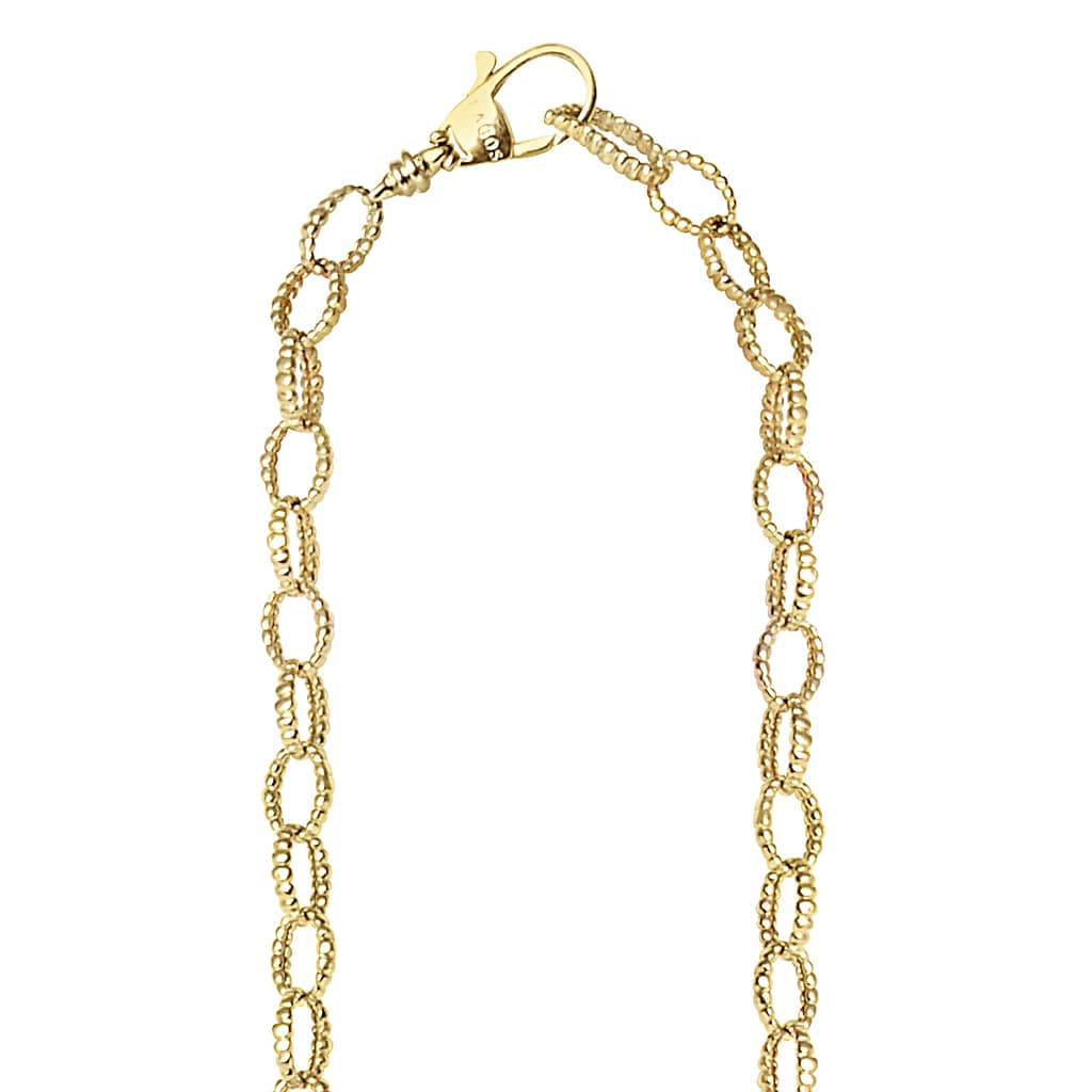 Caviar Gold 18K Gold Fluted Link Necklace - Image 5