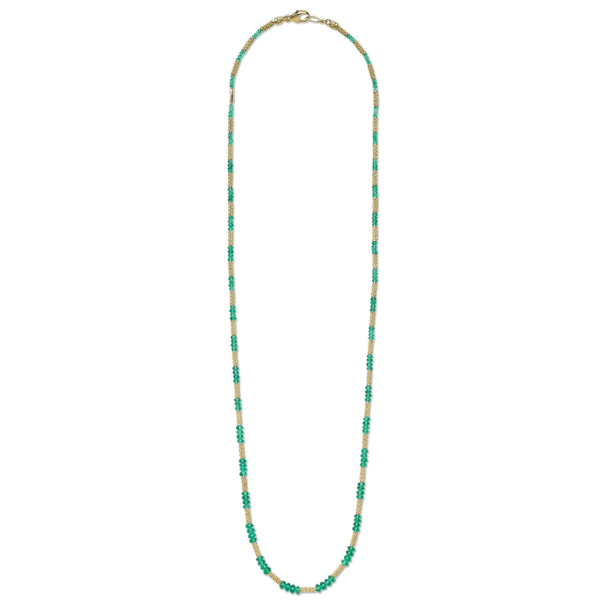 18K Gold and Emerald Necklace - Image 2