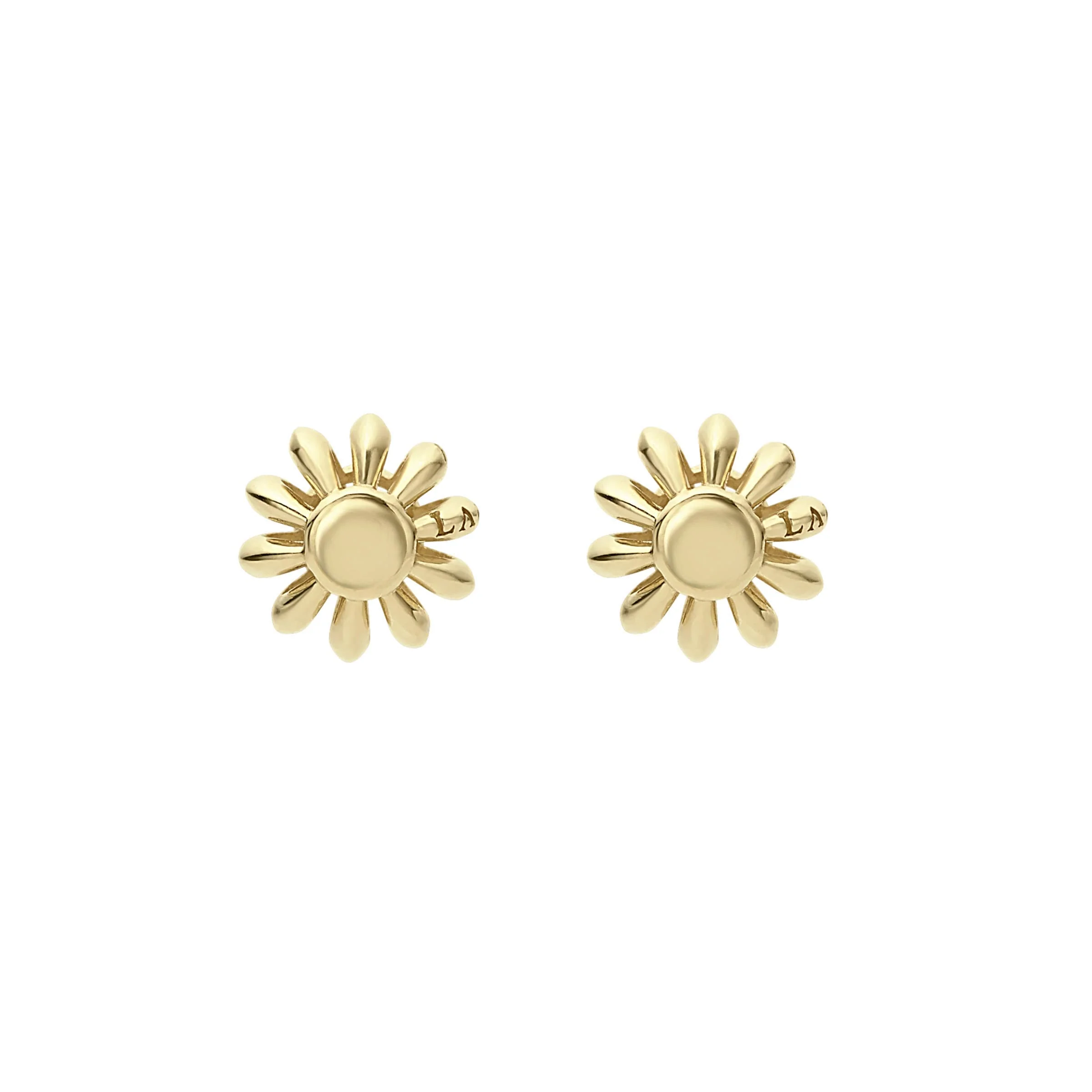 Caviar Icon 18K Gold Fluted Stud Earrings - Image 3