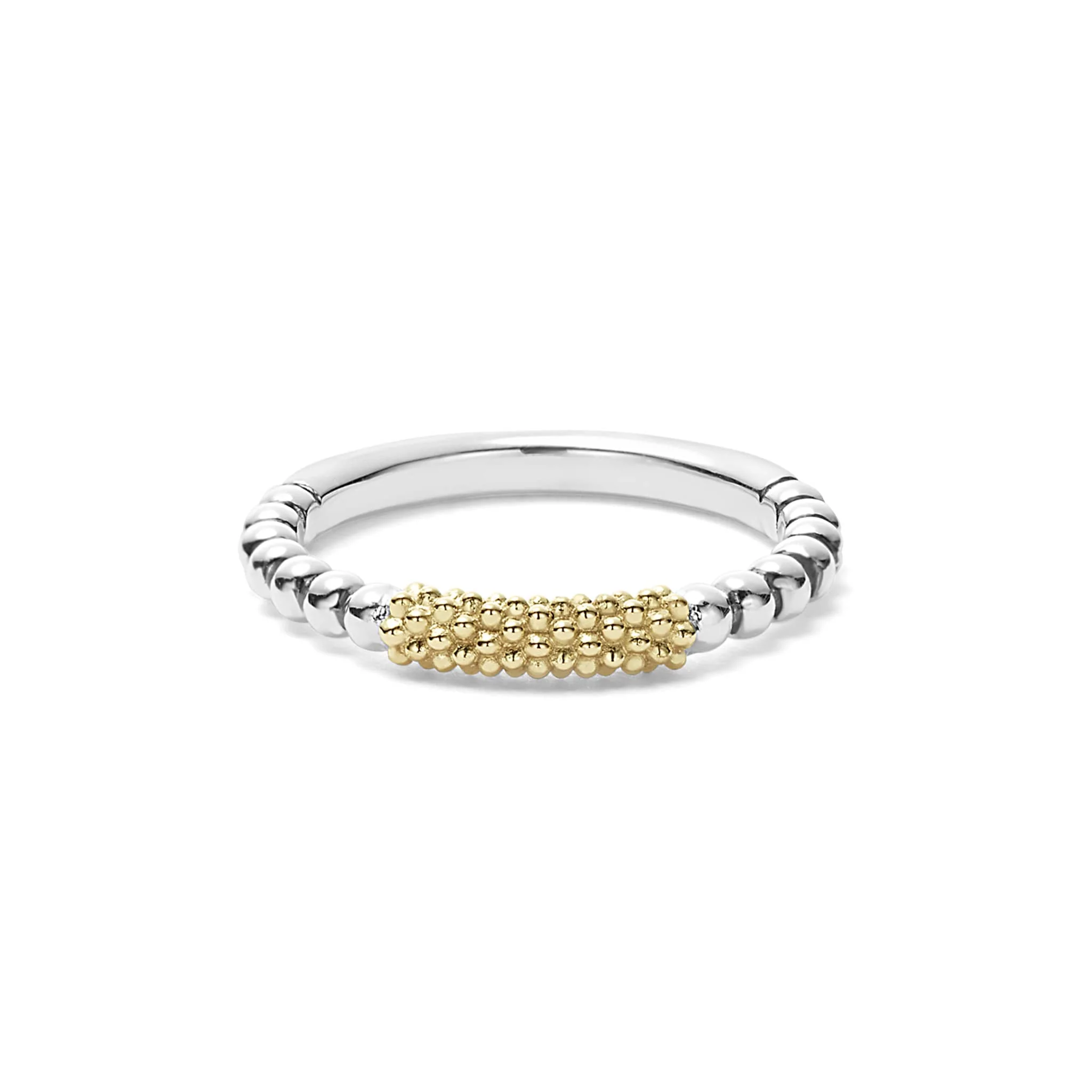 Caviar Icon Two-Tone Caviar Stacking Ring - Image 3