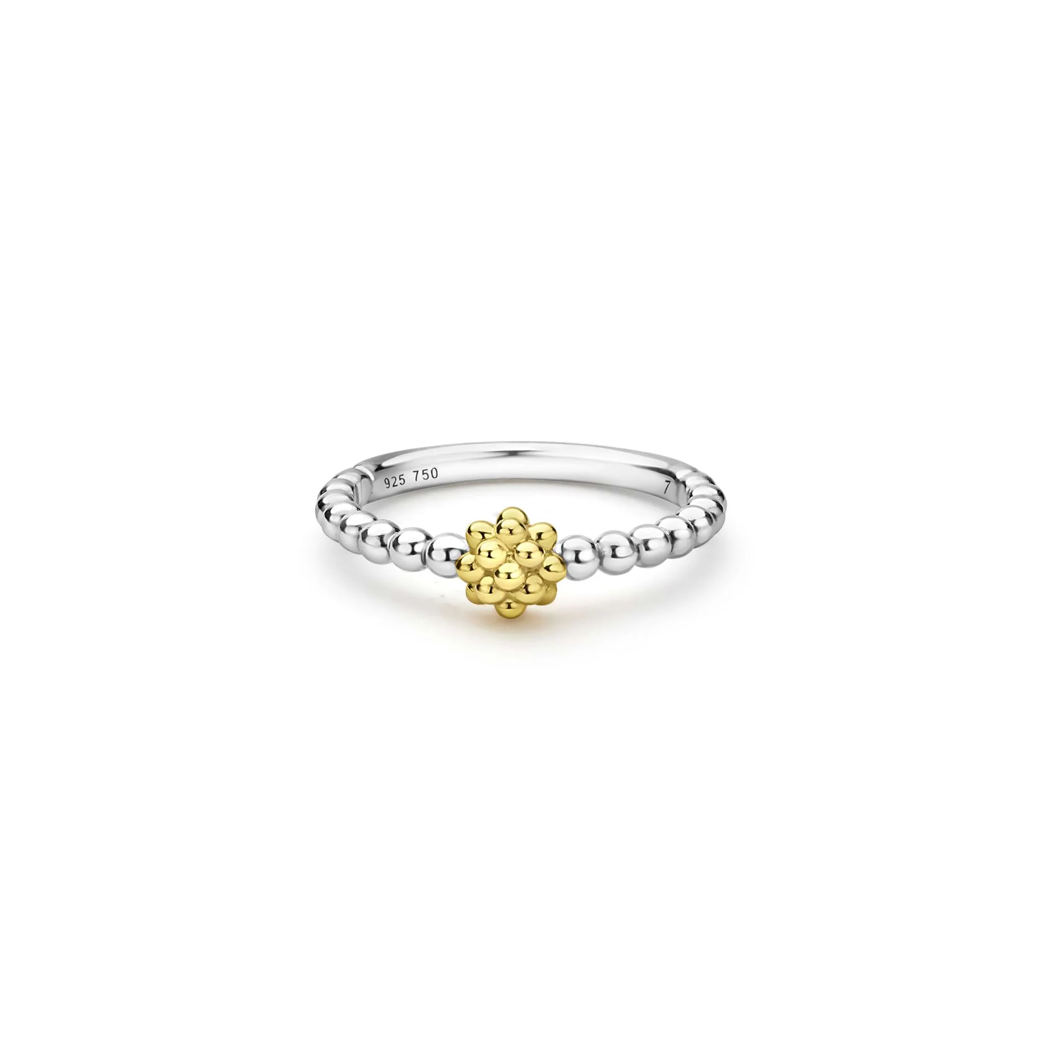 Caviar Icon Two-Tone Caviar Stacking Ring | 5mm - Image 5