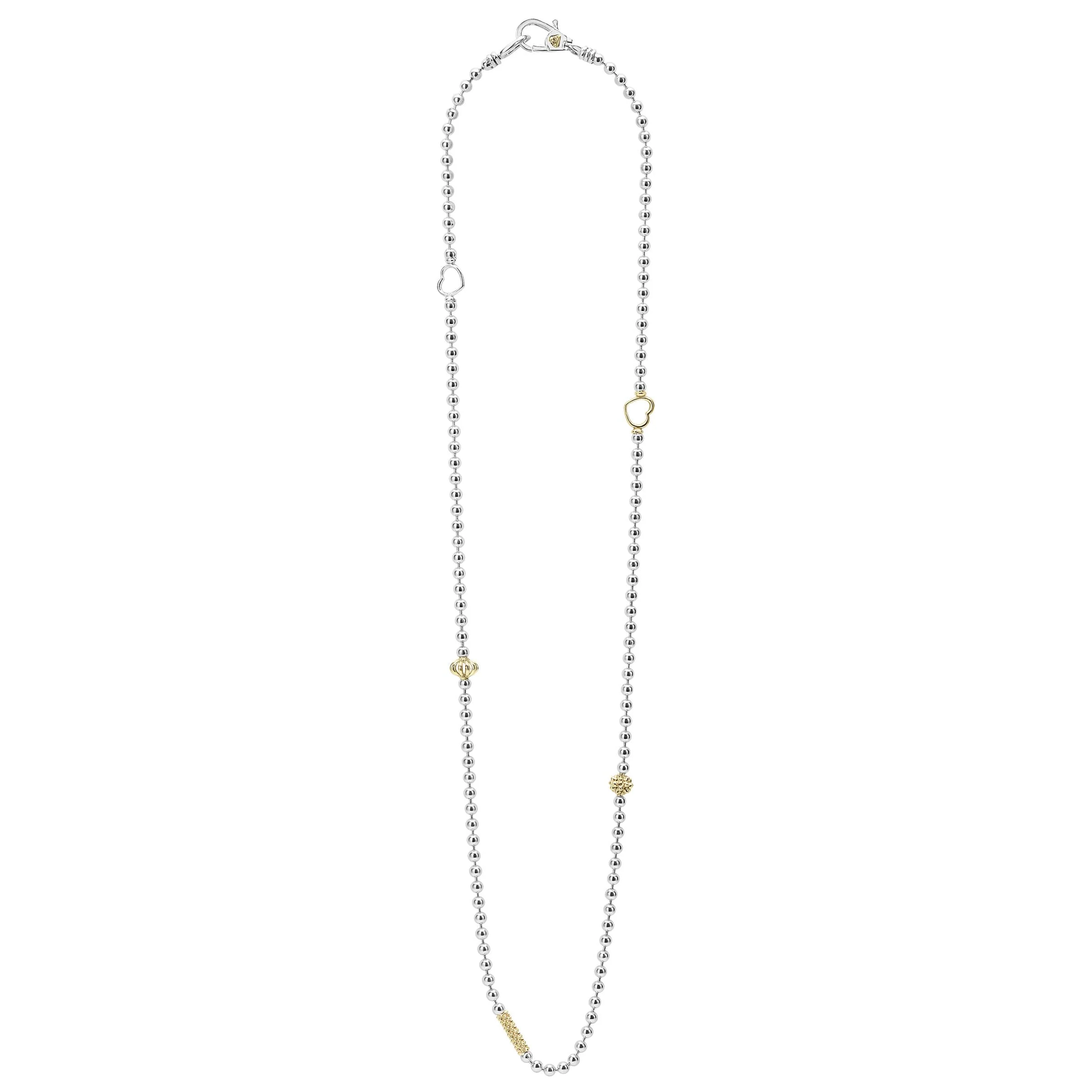 Caviar Icon Two-Tone Caviar Beaded Necklace - Image 3