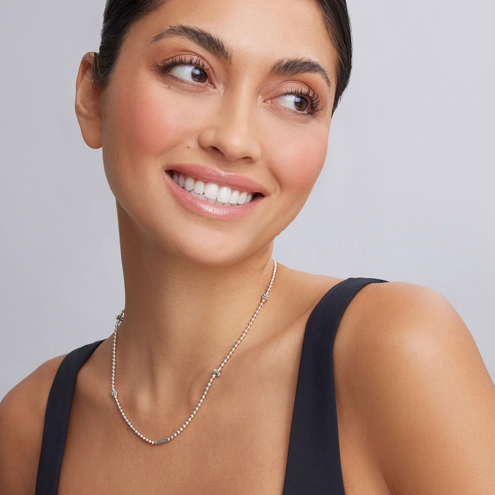 Caviar Icon Silver Caviar Beaded Necklace - Image 2