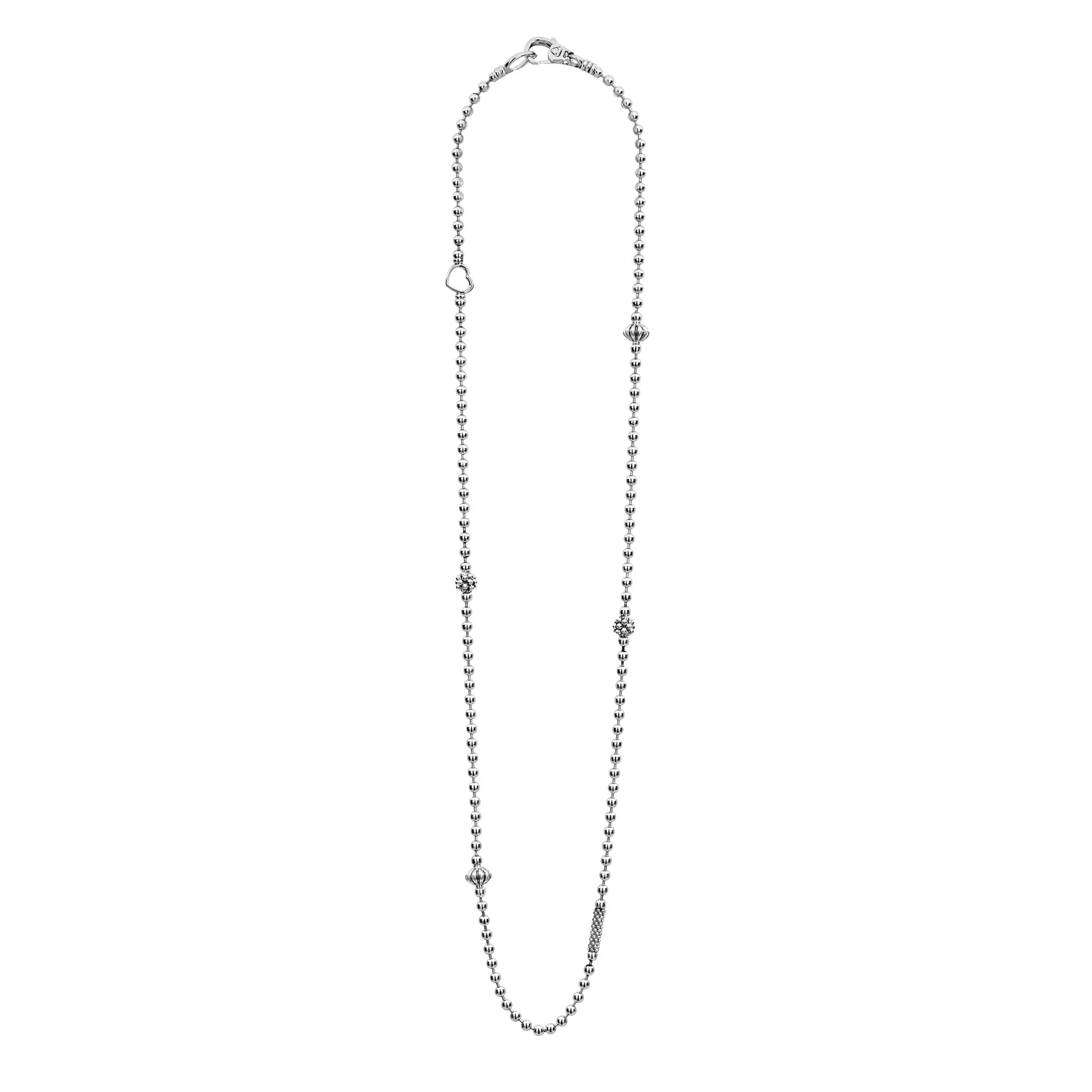 Caviar Icon Silver Caviar Beaded Necklace - Image 3