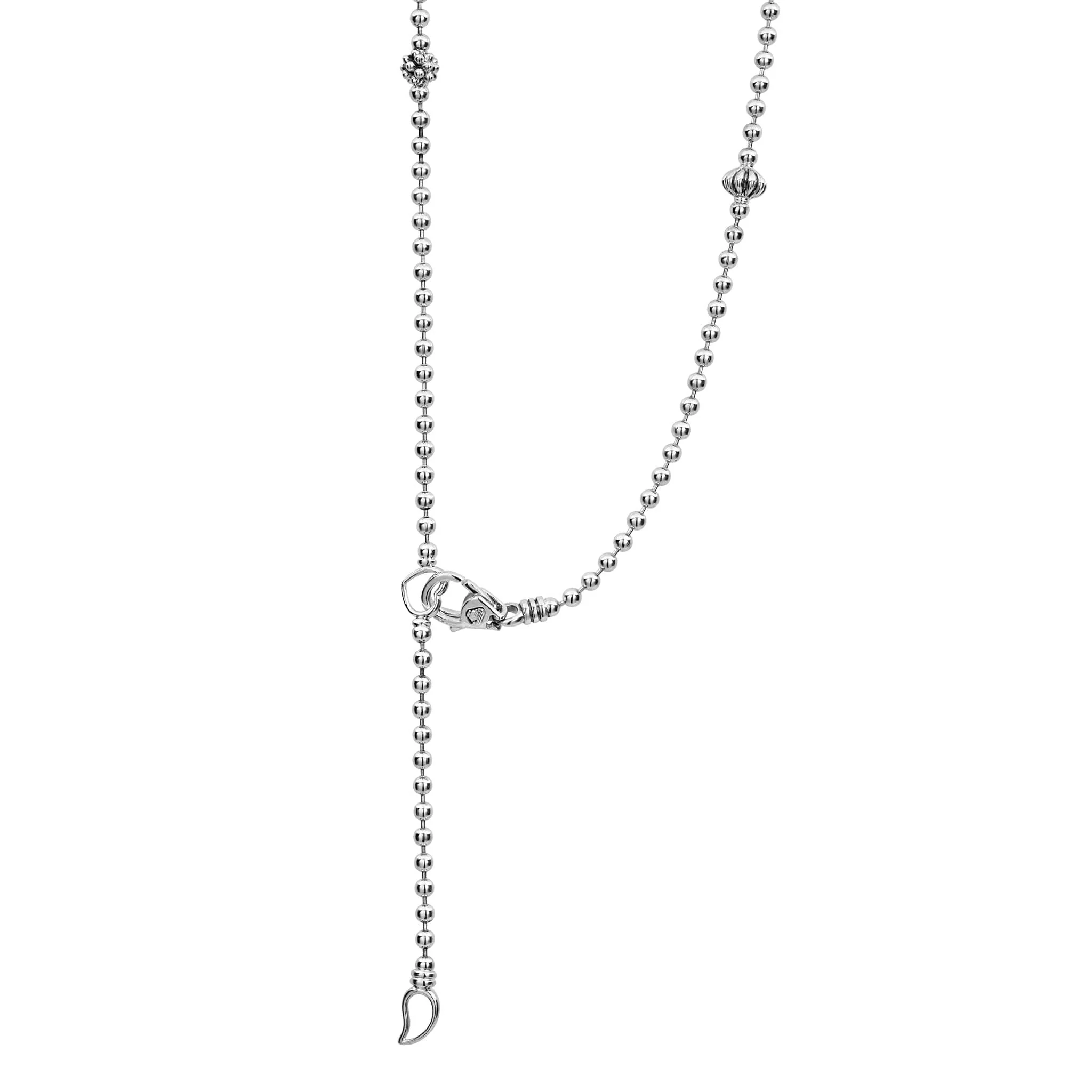 Caviar Icon Silver Caviar Beaded Necklace - Image 4